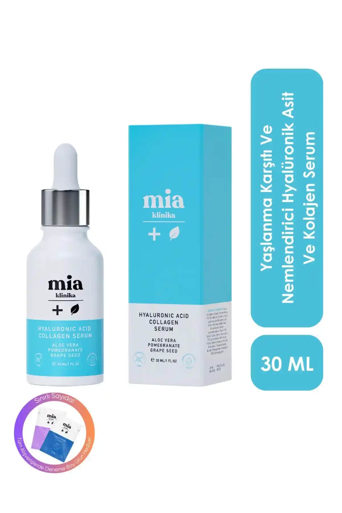 Mia Klinika Yaşlanma Karşıtı ve Nemlendirici Hyalüronik Asit ile Kolajen Serumu Ürün Tanıtımı
