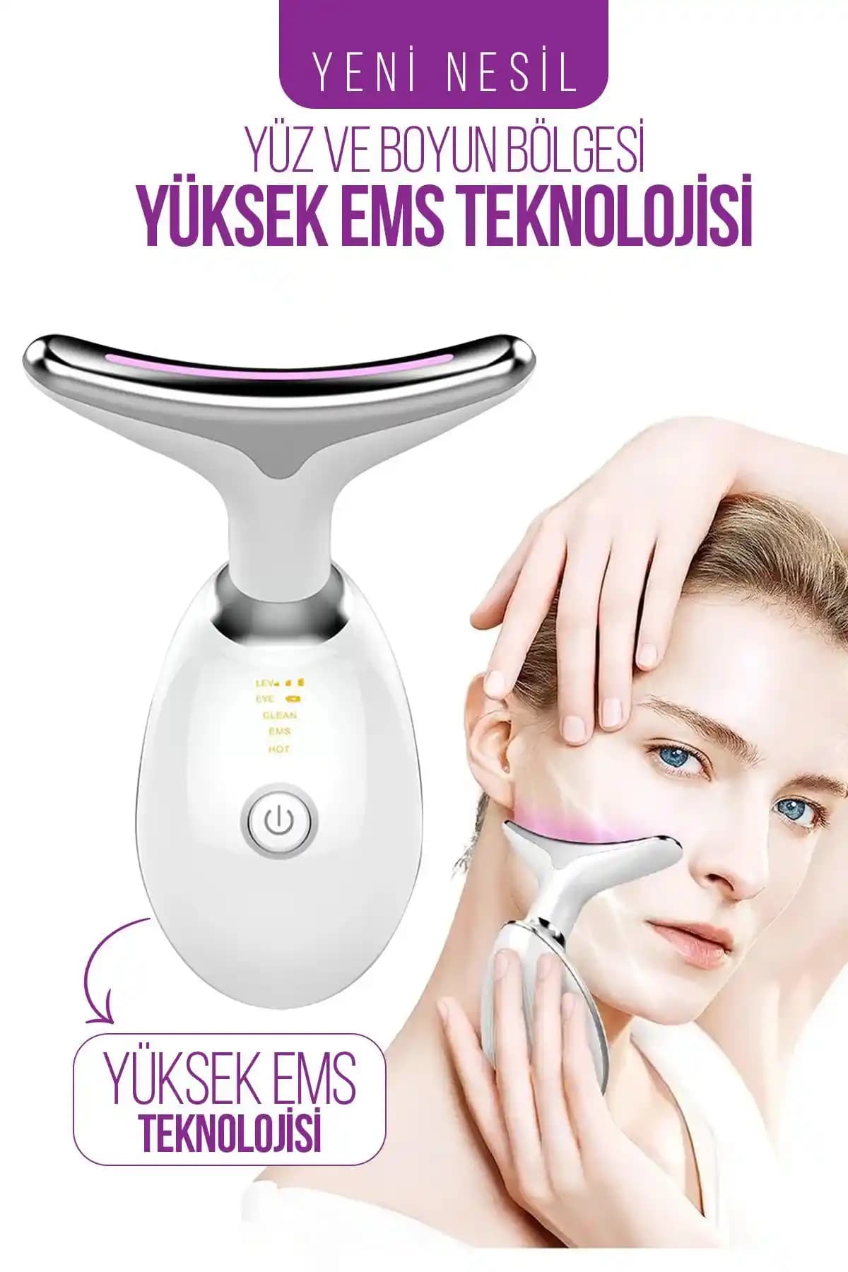 Microskin Boyun ve Yüz Ems Güzellik Cihazı ile Etkili Cilt Bakımı ve Yenileme