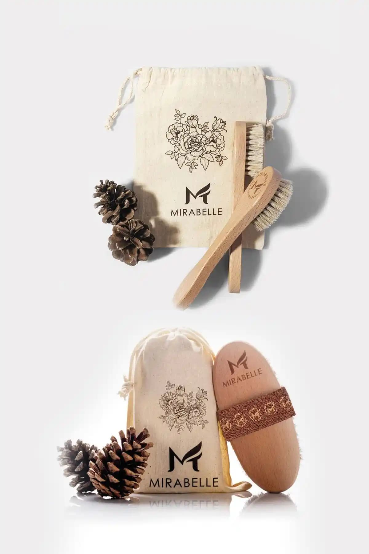 Mirabelle %100 Doğal At Kılı Yüz ve Vücut Fırçası: Doğallık ve Etkinlik Bir Arada