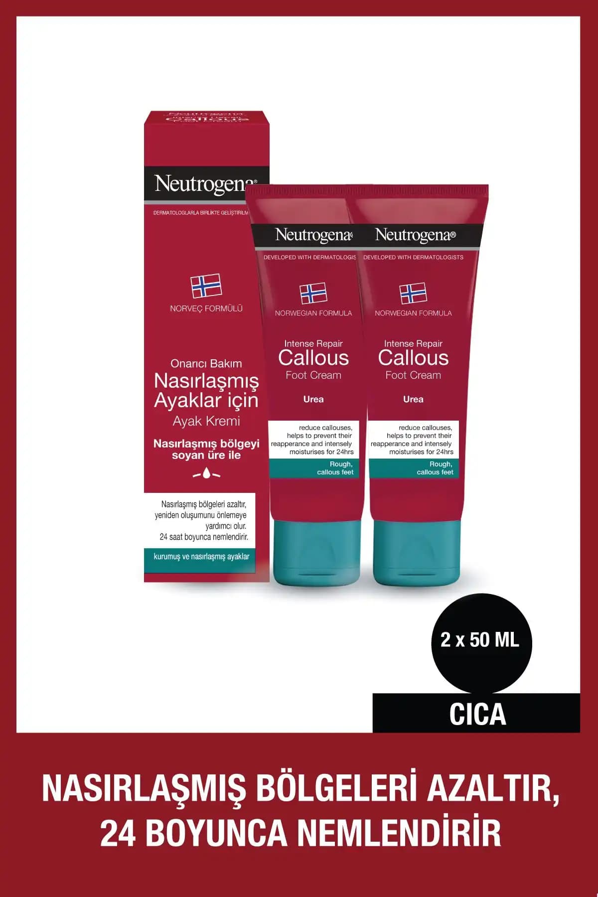 Neutrogena Norveç Formüllü Ayak Kremi: Nasır ve Sertleşmiş Deriye Etkili Çözüm