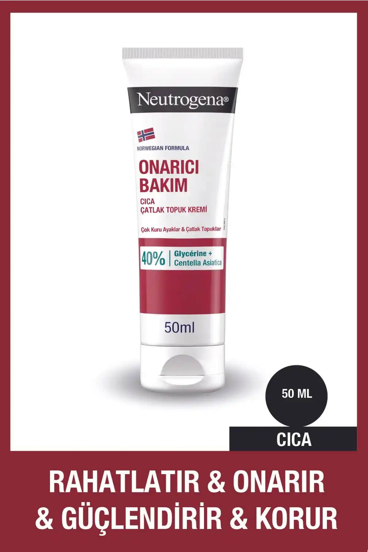 Neutrogena Norveç Formülü CICA Ayak Kremi: Çatlak ve Kuru Topuklar İçin Etkili Bakım