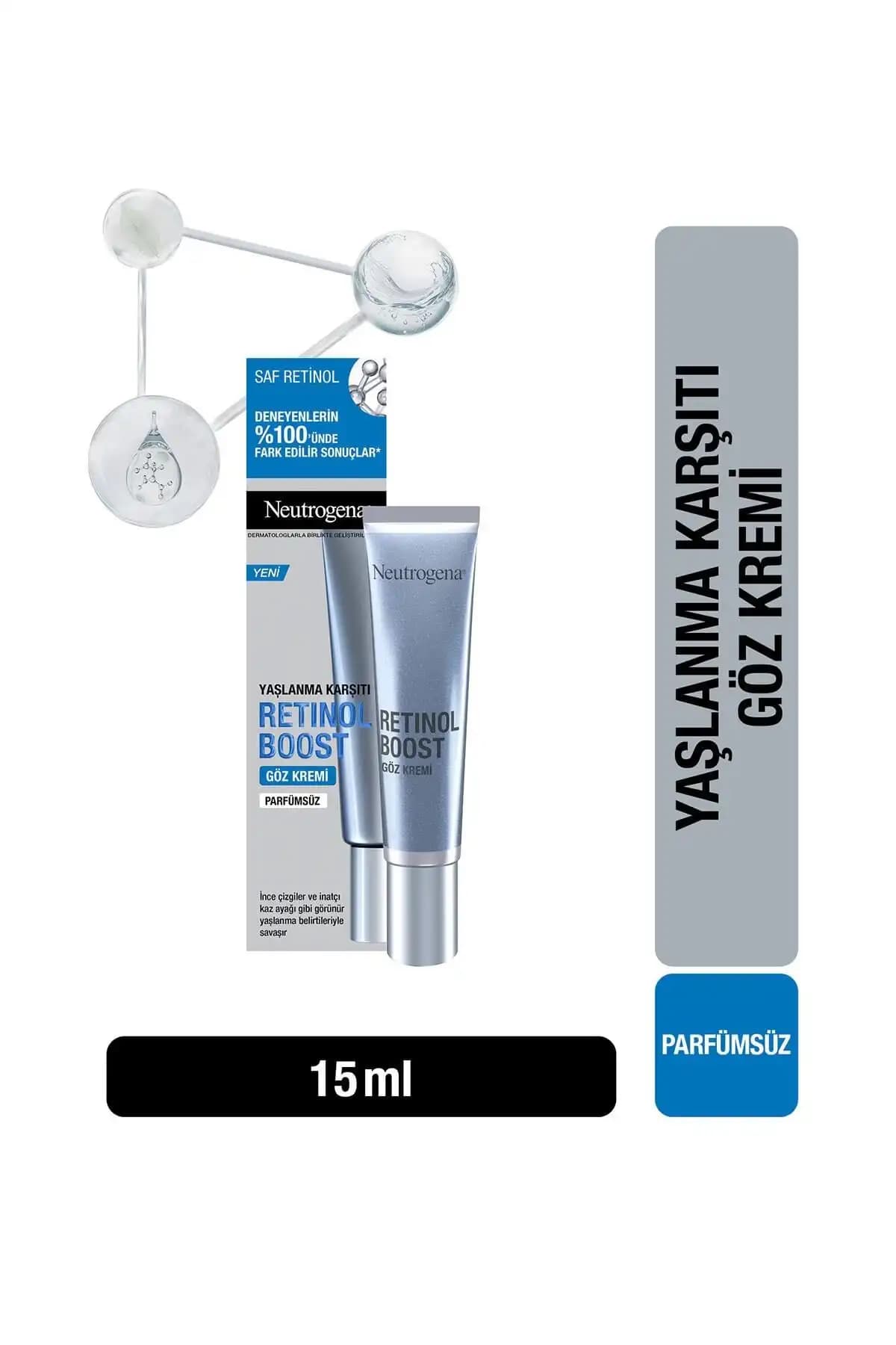 Neutrogena Retinol Boost Göz Kremi: Yaşlanma Karşıtı ve Nemlendirici Göz Bakım Ürünü
