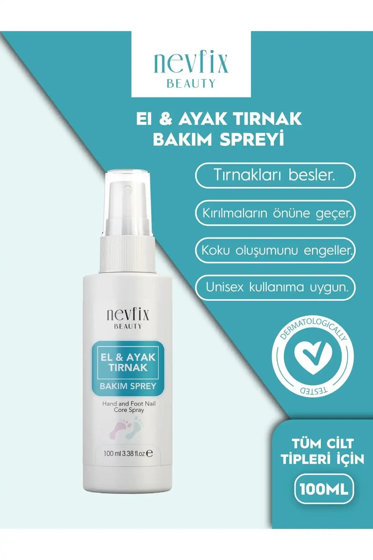 Nevfix Beauty El Ayak Tırnak Mantar Spreyi: Etkili ve Pratik Ayak Bakım Çözümü (75-90 karakter)