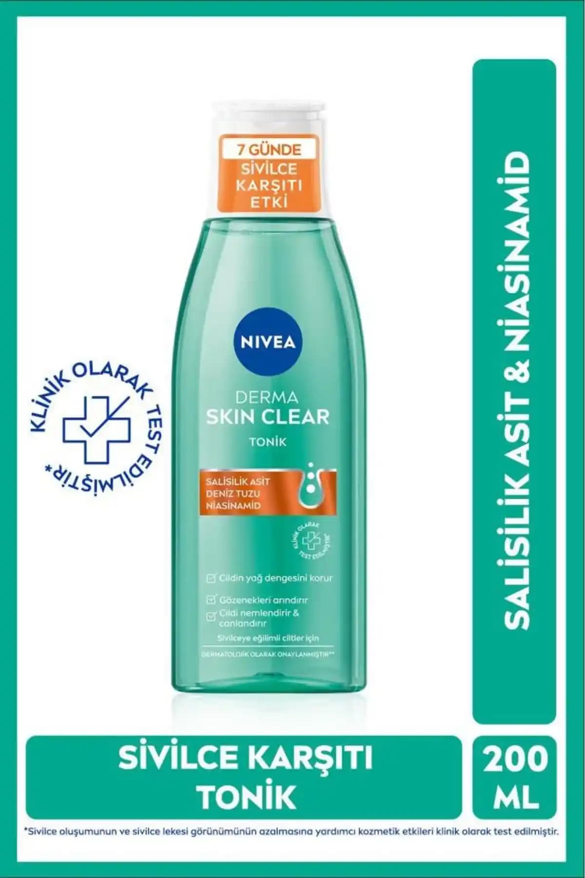 NIVEA Derma Skin Clear Sivilce Karşıtı Tonik: Yağlı ve Sivilce Eğilimli Ciltler İçin Güvenilir Çözüm