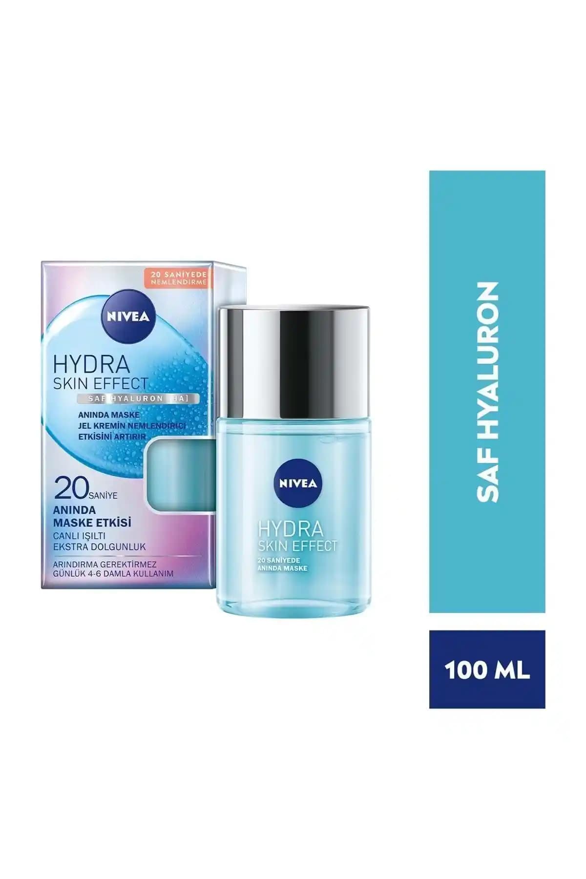 NIVEA Hydra Skin Effect 20 Saniyede Anında Yüz Maskesi ile Hızlı ve Etkili Nemlendirme