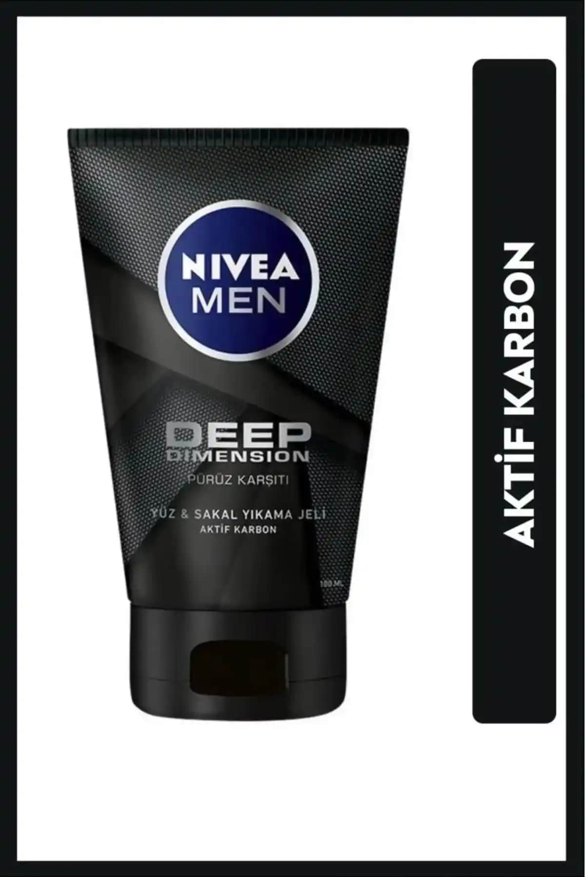 NIVEA MEN Deep Dimension Erkek Yüz ve Sakal Temizleme Jeli ile Derinlemesine Temizlik ve Ferahlık Sağlayın