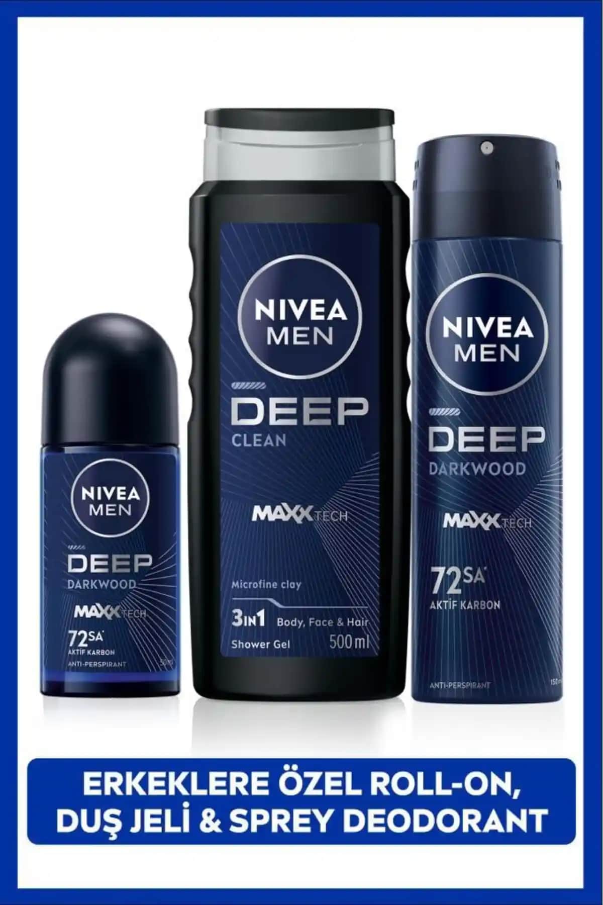 NIVEA Men Erkek Bakım Seti: Güçlü ve Ferahlatıcı Cilt ve Saç Bakım Ürünleri