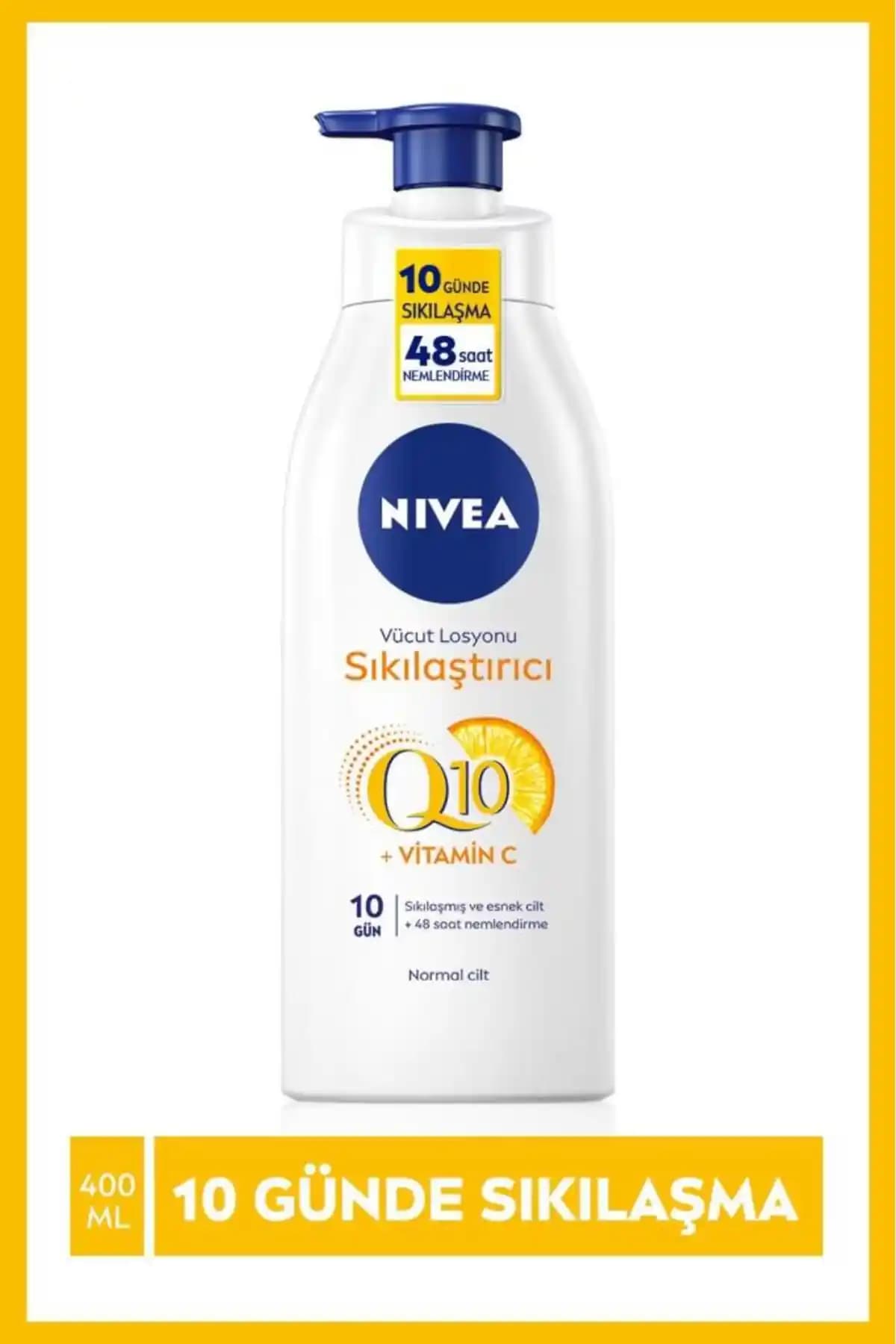 NIVEA Q10 Sıkılaştırıcı Vücut Losyonu: Cilt Yenileme ve Sıkılaştırma Özellikleri