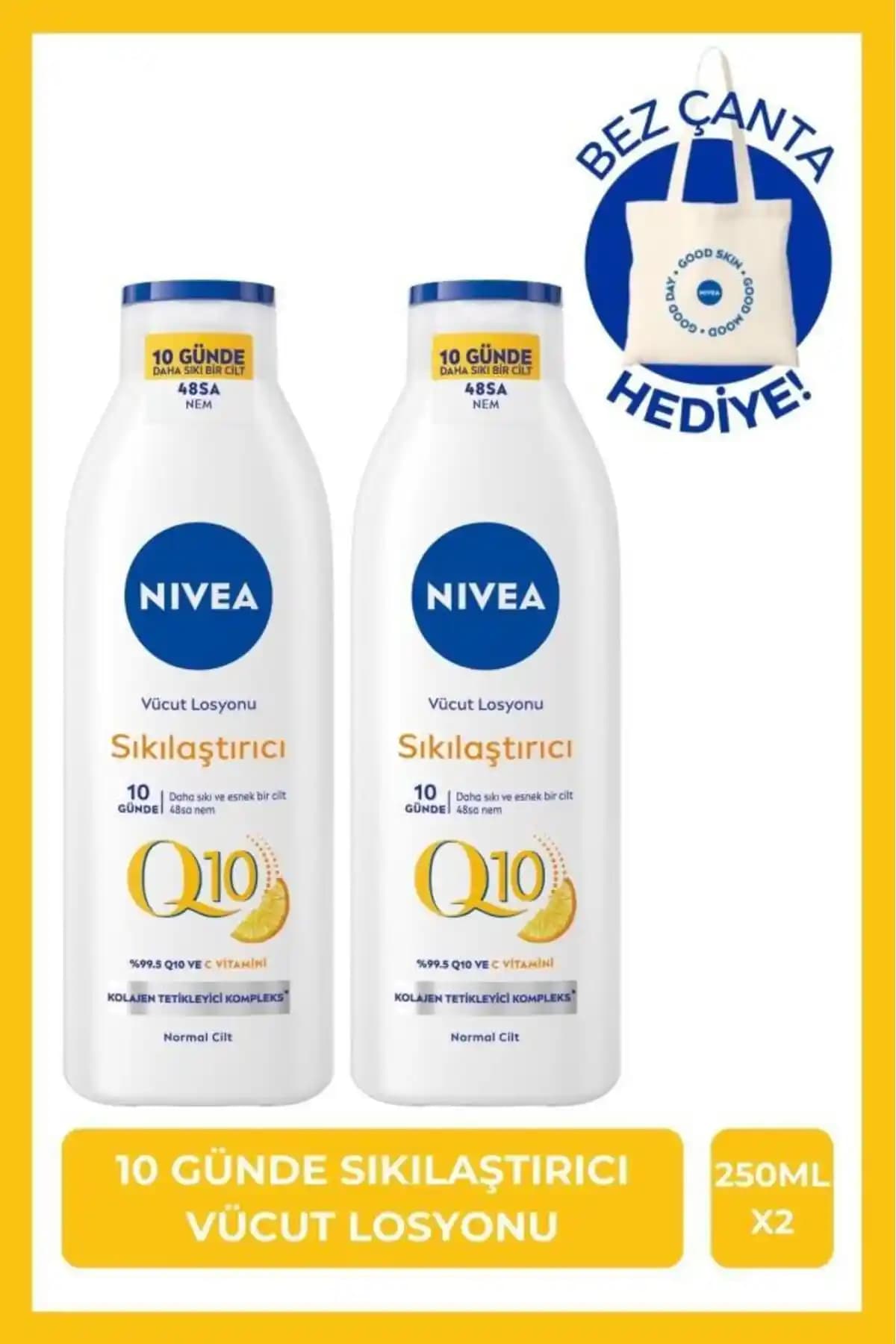 NIVEA Q10 Sıkılaştırıcı Vücut Losyonu: Elastikiyet ve Nemlendirme Sağlayan Etkili Ürün