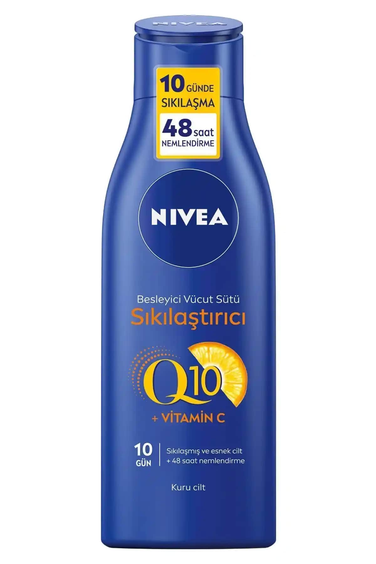 NIVEA Sıkılaştırıcı Vücut Sütü Q10 C Vitamini ile Daha Sıkı ve Pürüzsüz Cilt