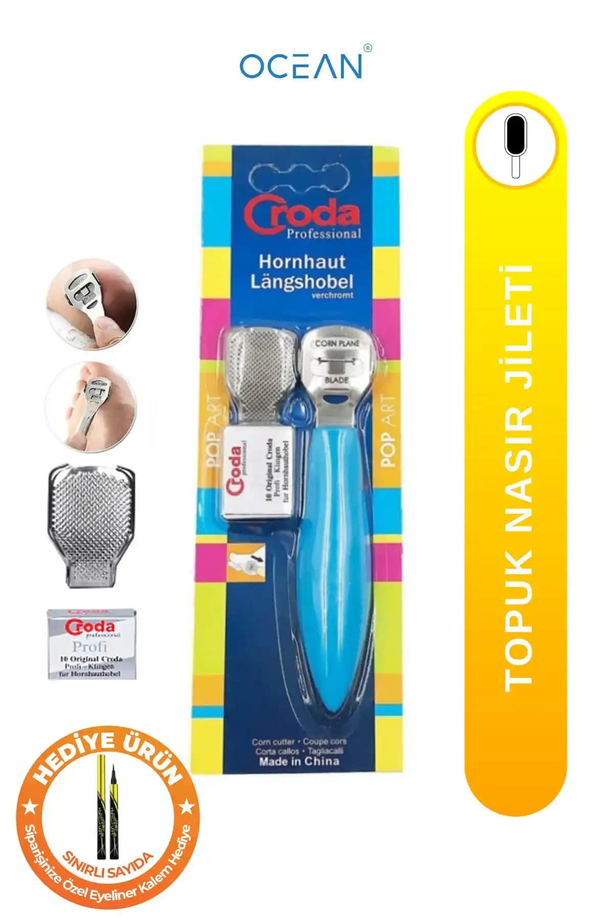 Ocean Credo Solingen Topuk Nasır Jileti ile Ayak Sağlığınızı Koruyun Güvenilir ve Etkili Çözüm