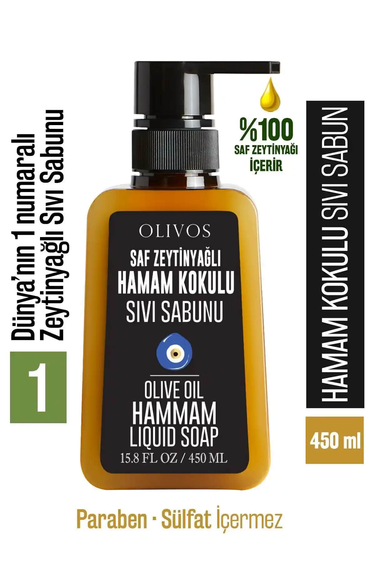 Olivos %100 Doğal Zeytinyağlı Hamam Kokulu Sıvı El Sabunu Detaylı Tanıtımı ve Kullanıcı Yorumları
