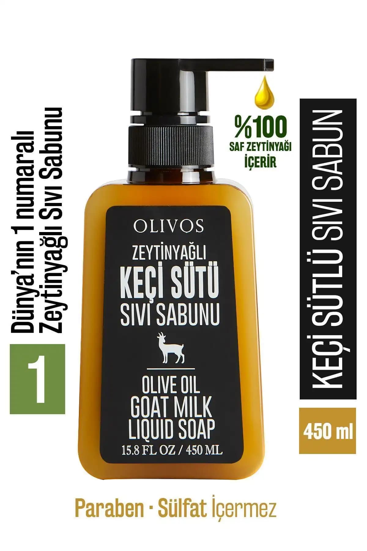 Olivos %100 Doğal Zeytinyağlı Keçi Sütlü El Sabunu Güçlü Temizlik ve Nemlendirme Sağlar