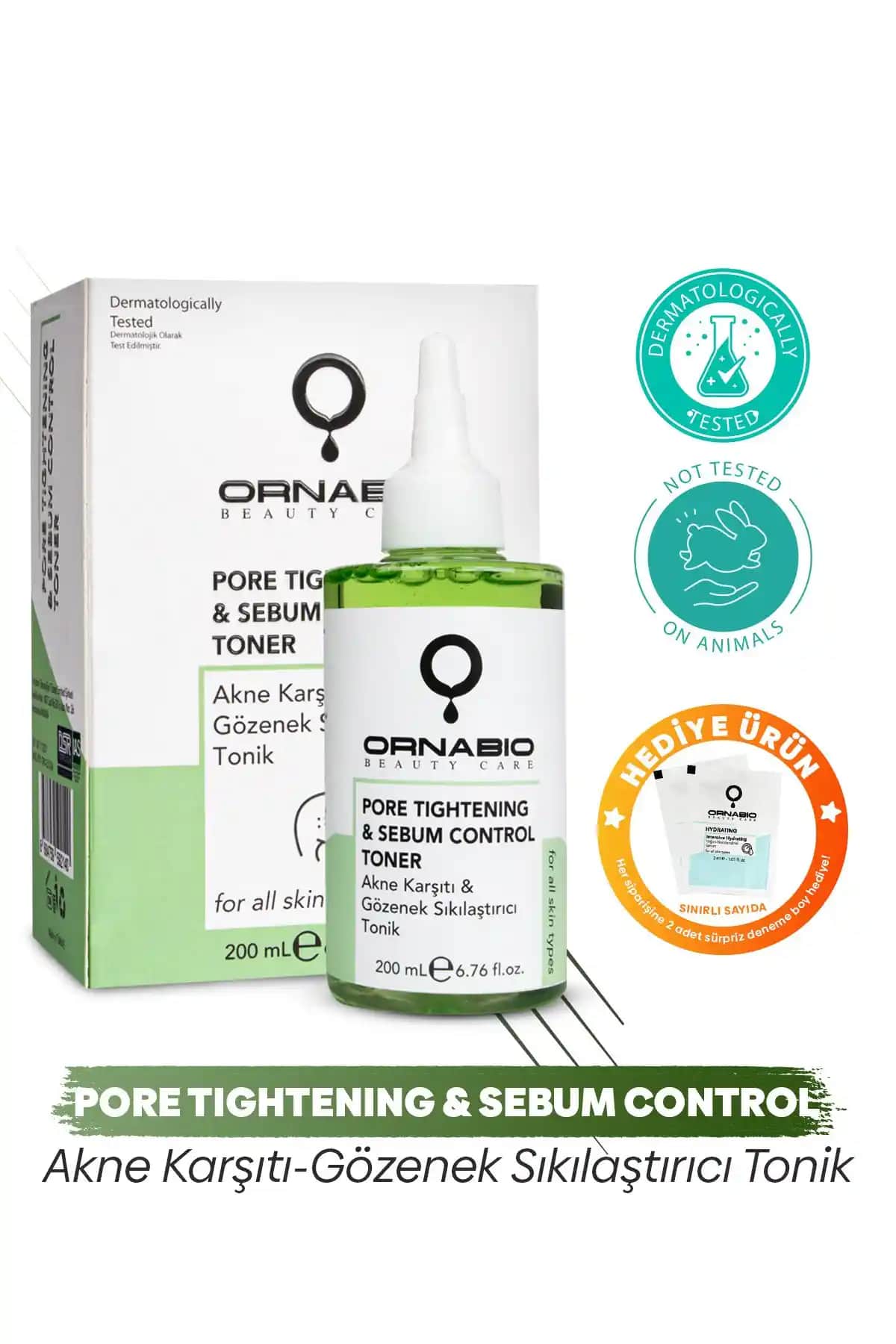 Ornabio Organik Doğal Gözenek Sıkılaştırıcı Tonik Cilt Temizliği ve Sağlığı İçin