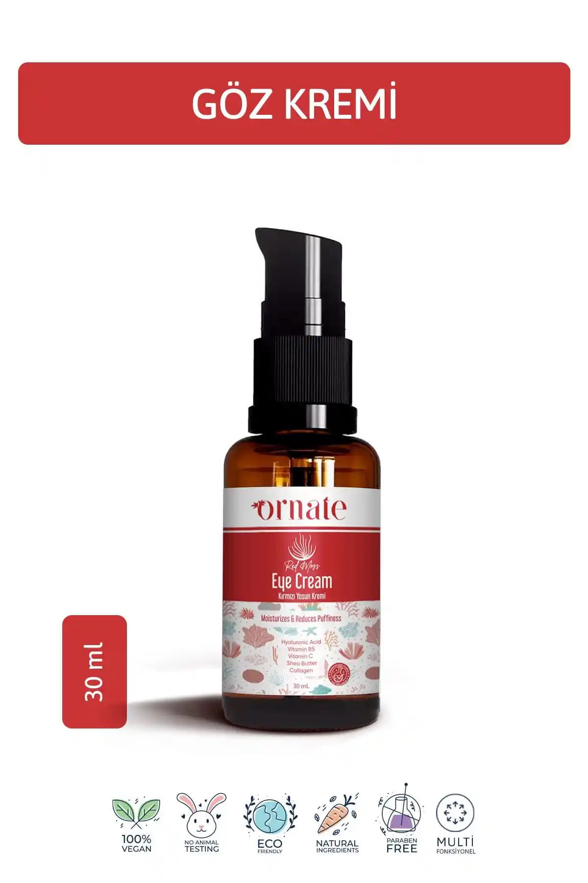 ORNATE Göz Altı Koyu Görünümü ve Kırışıklık Karşıtı Nemlendirici Krem Ürün Tanıtımı ve Faydaları