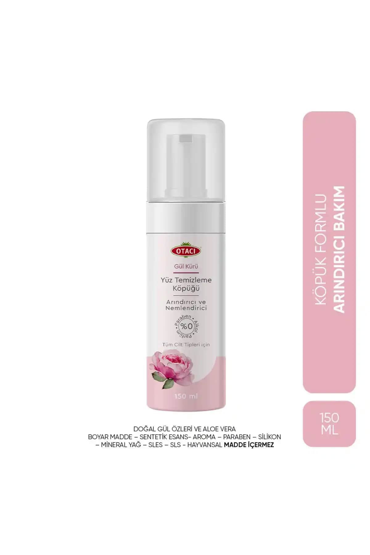 Otacı Gül Kürü Yüz Temizleme Köpüğü: Doğal ve Etkili Cilt Temizleme Çözümü