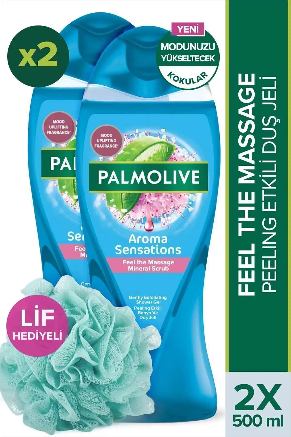 Palmolive Aroma Sensations Feel The Massage Duş Jeli: Doğal İçeriklerle Derinlemesine Temizlik ve Peeling Etkisi