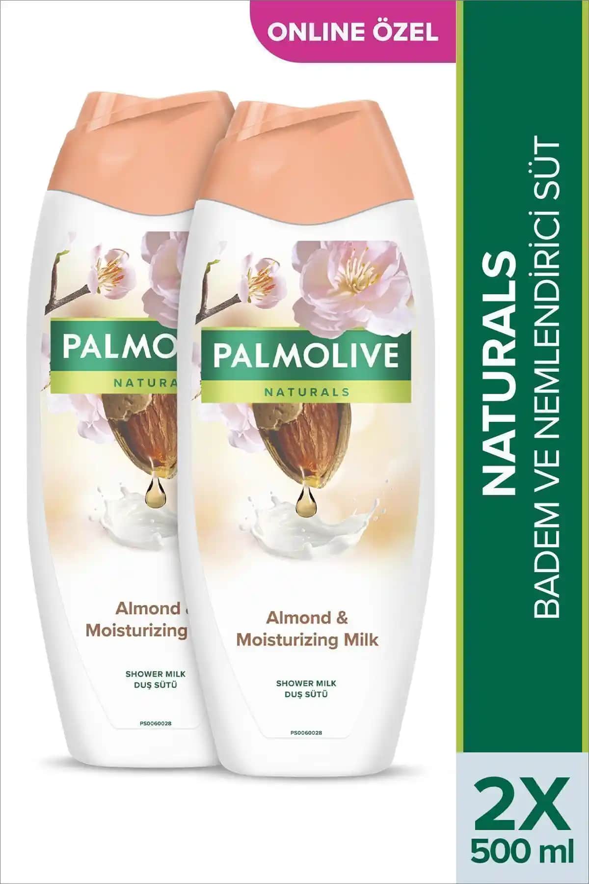 Palmolive Naturals Badem ve Nemlendirici Süt Duş Jeli 500 ml doğal ve ferahlatıcı bakım ürünü