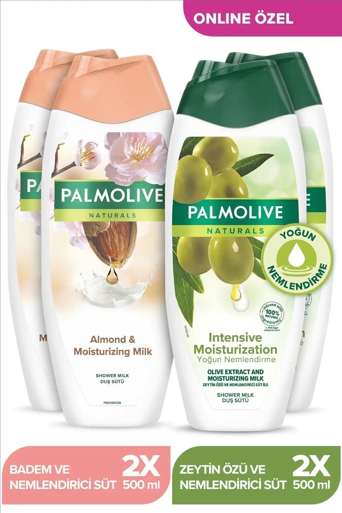 Palmolive Naturals Badem ve Zeytin Özlü Yoğun Nemlendirici Duş Jeli 500 ml