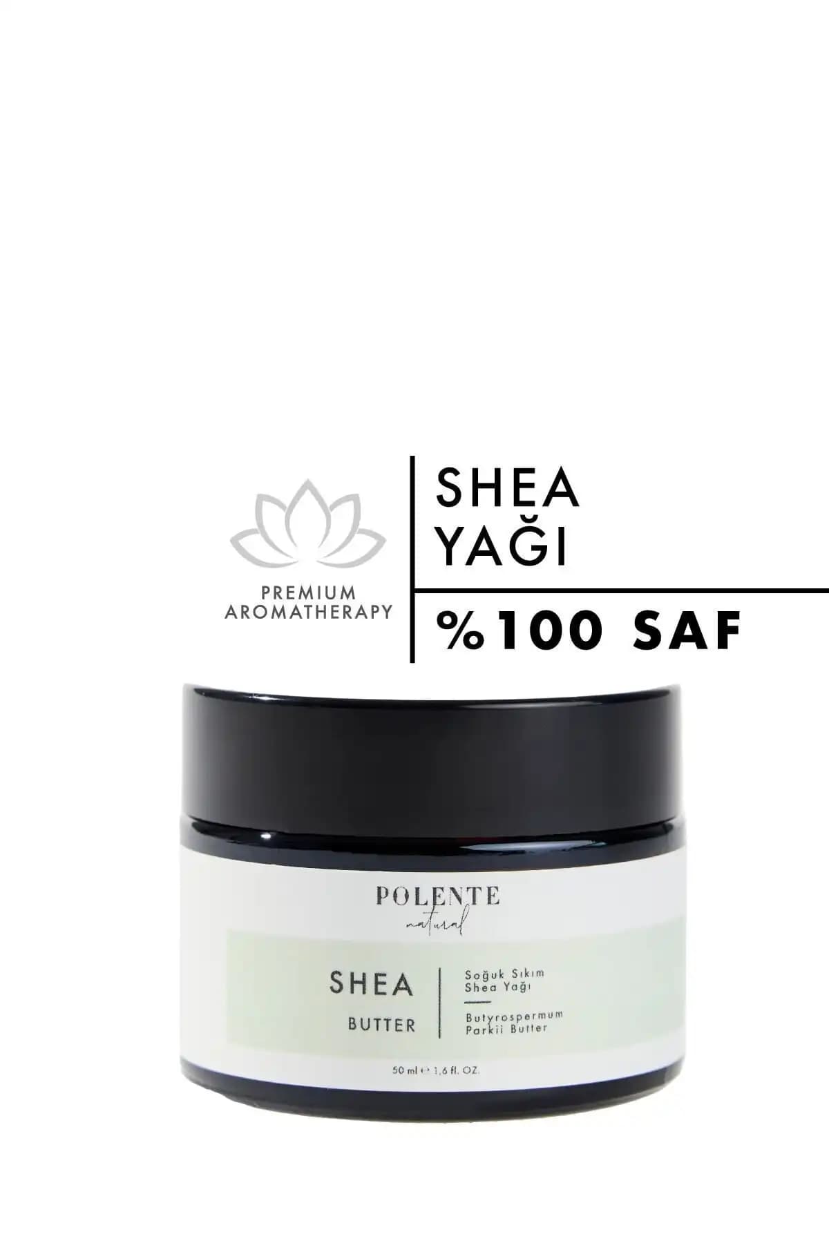 Polente Natural Shea Butter Saf Shea Yağı 50ml - Çok Yönlü Doğal Cilt ve Saç Bakımı Ürünü