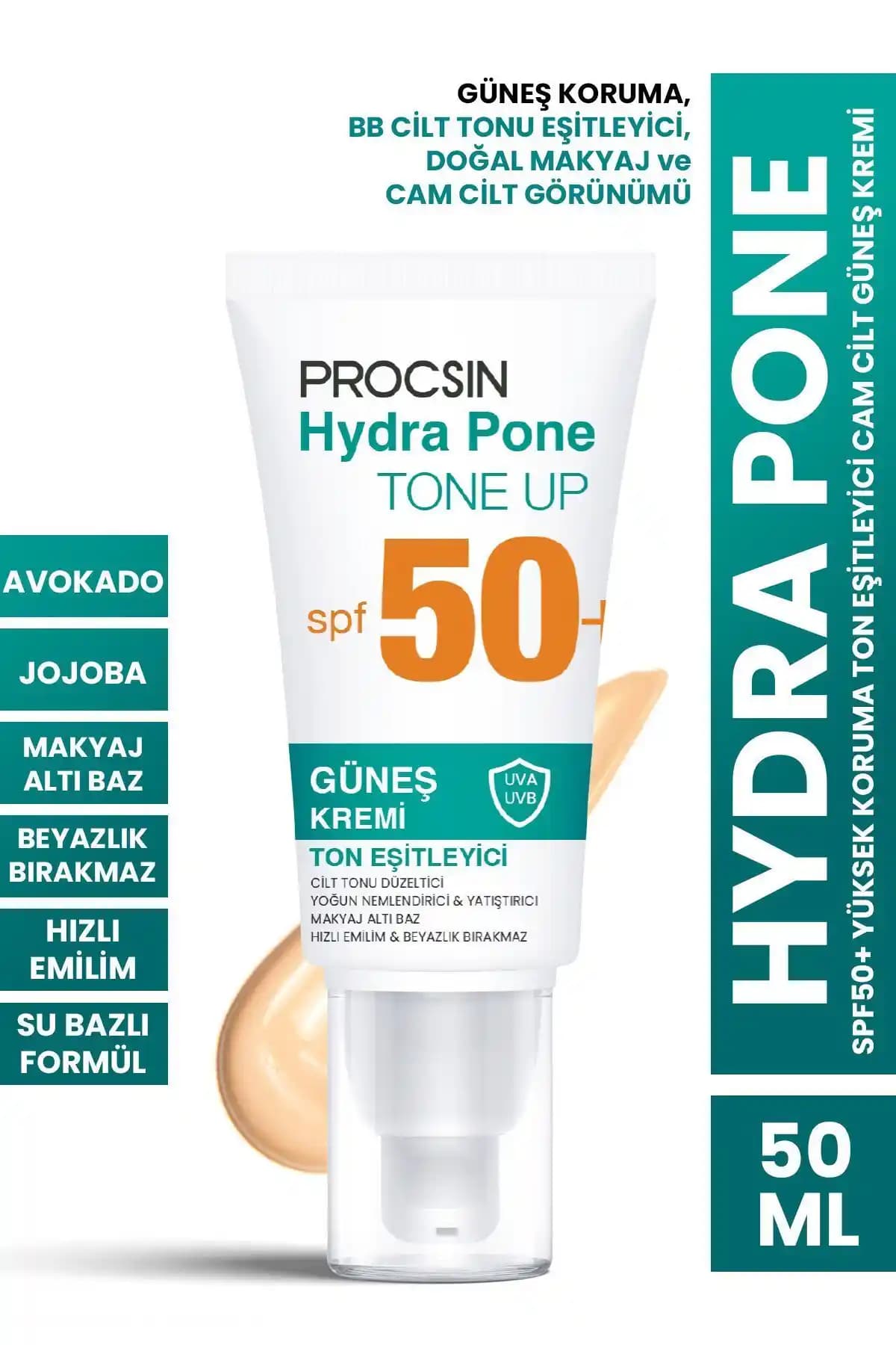 Procsin Hydra Pone SPF50+ Güneş Kremi: Yüksek Koruma ve Çok Yönlü Cilt Bakımı Ürünü