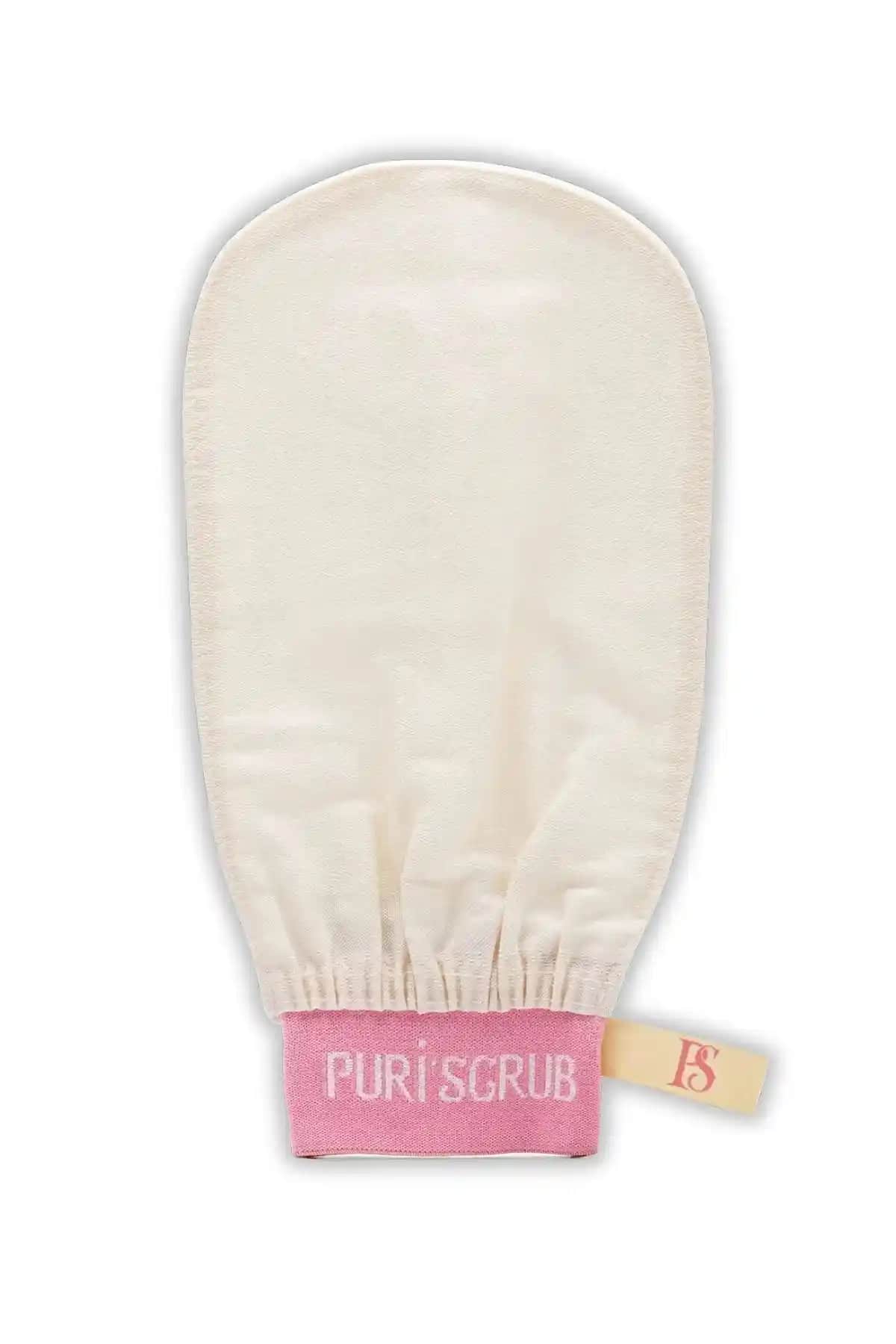 PURİ'SCRUB Ekru Banyo Duş Kesesi ile Derinlemesine Temizlik ve Cilt Yenileme