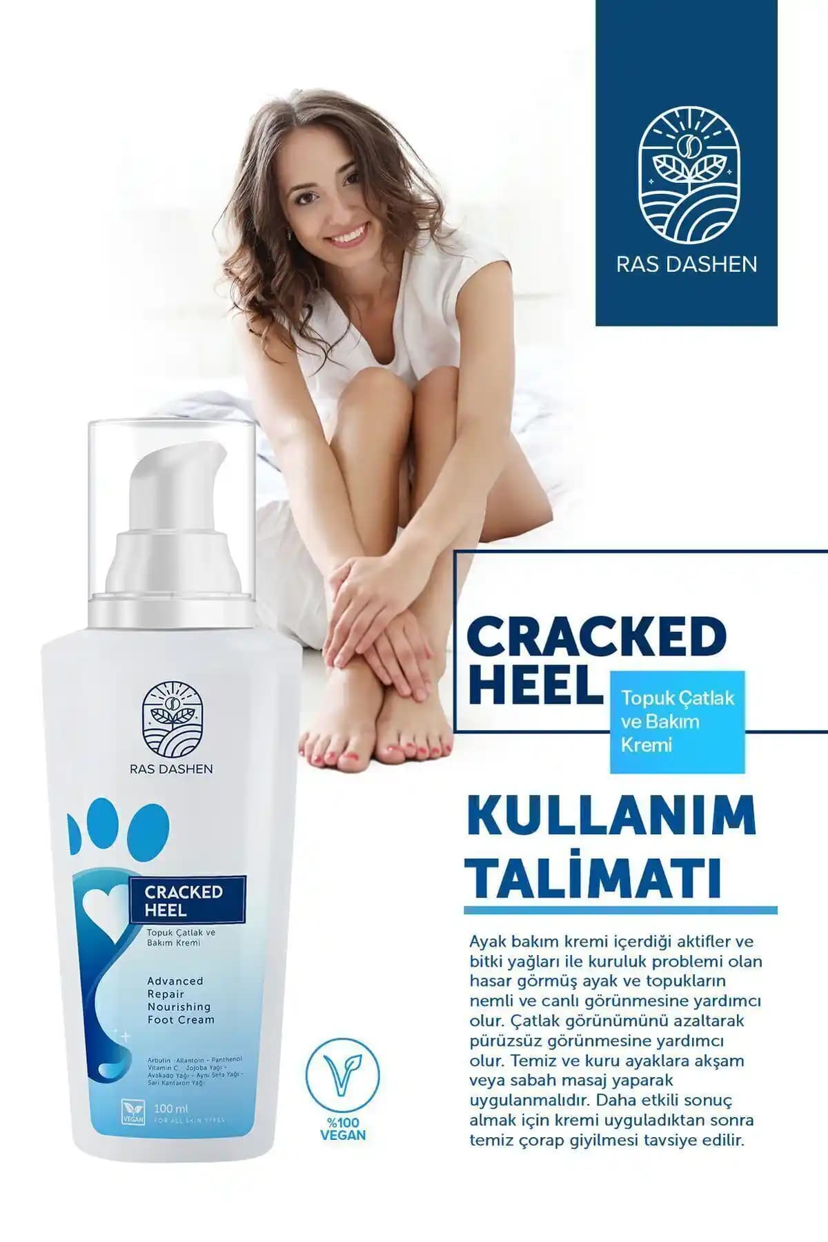 RAS DASHEN Ayak Bakım Kremi: Çatlaklara Karşı Güçlü ve Nemlendirici Çözüm