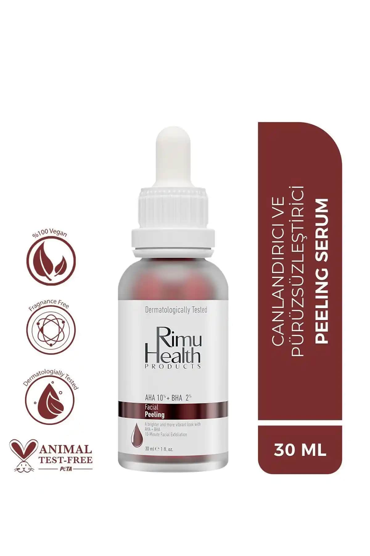 Rimu Health Canlandırıcı ve Cilt Tonu Eşitleyici Yüz Peeling Serumu Özellikleri ve Kullanımı