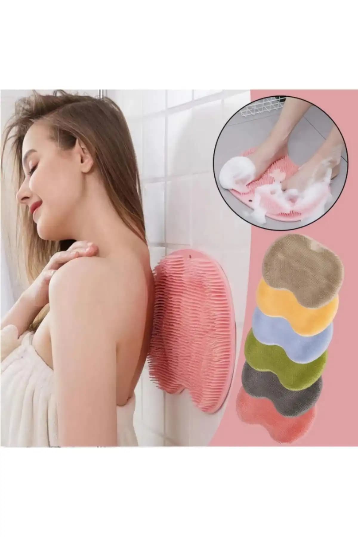 SAVORYHOME Silikon Vantuzlu Banyo Fırçası Temizlikte Yenilikçi ve Pratik Çözüm