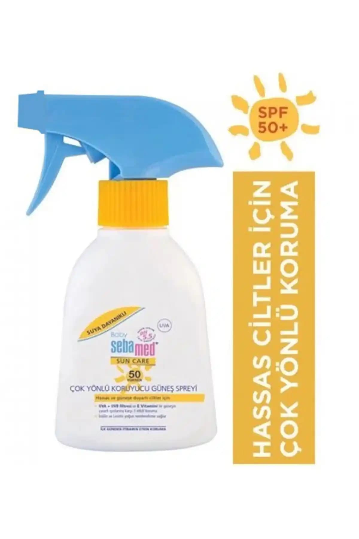 Sebamed Çok Yönlü Koruyuculu SPF50 Bebek Güneş Spreyi Güvenilir ve Hassas Ciltler İçin Uygun