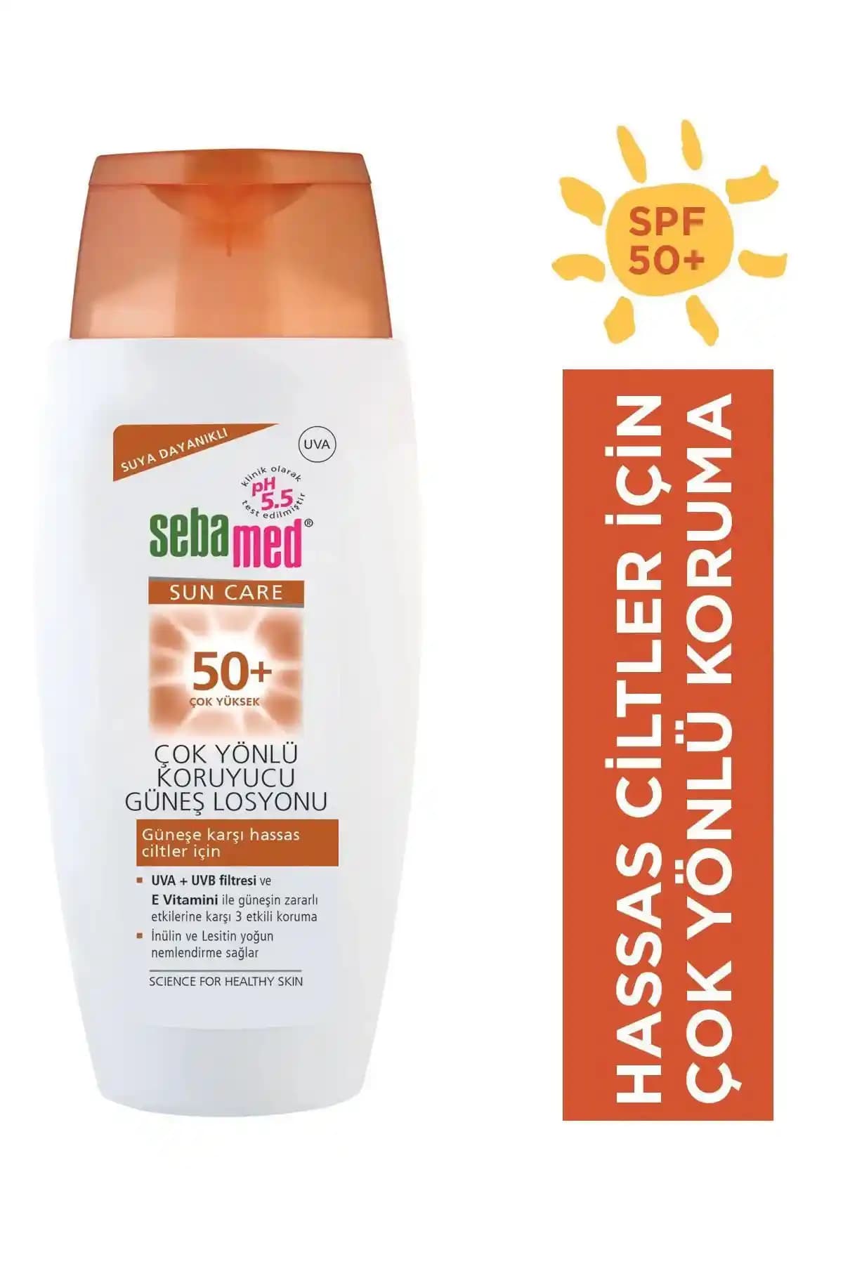 Sebamed Sun Care Güneş Losyonu 50 SPF 150 ml - Güçlü ve Hassas Ciltler İçin Koruyucu