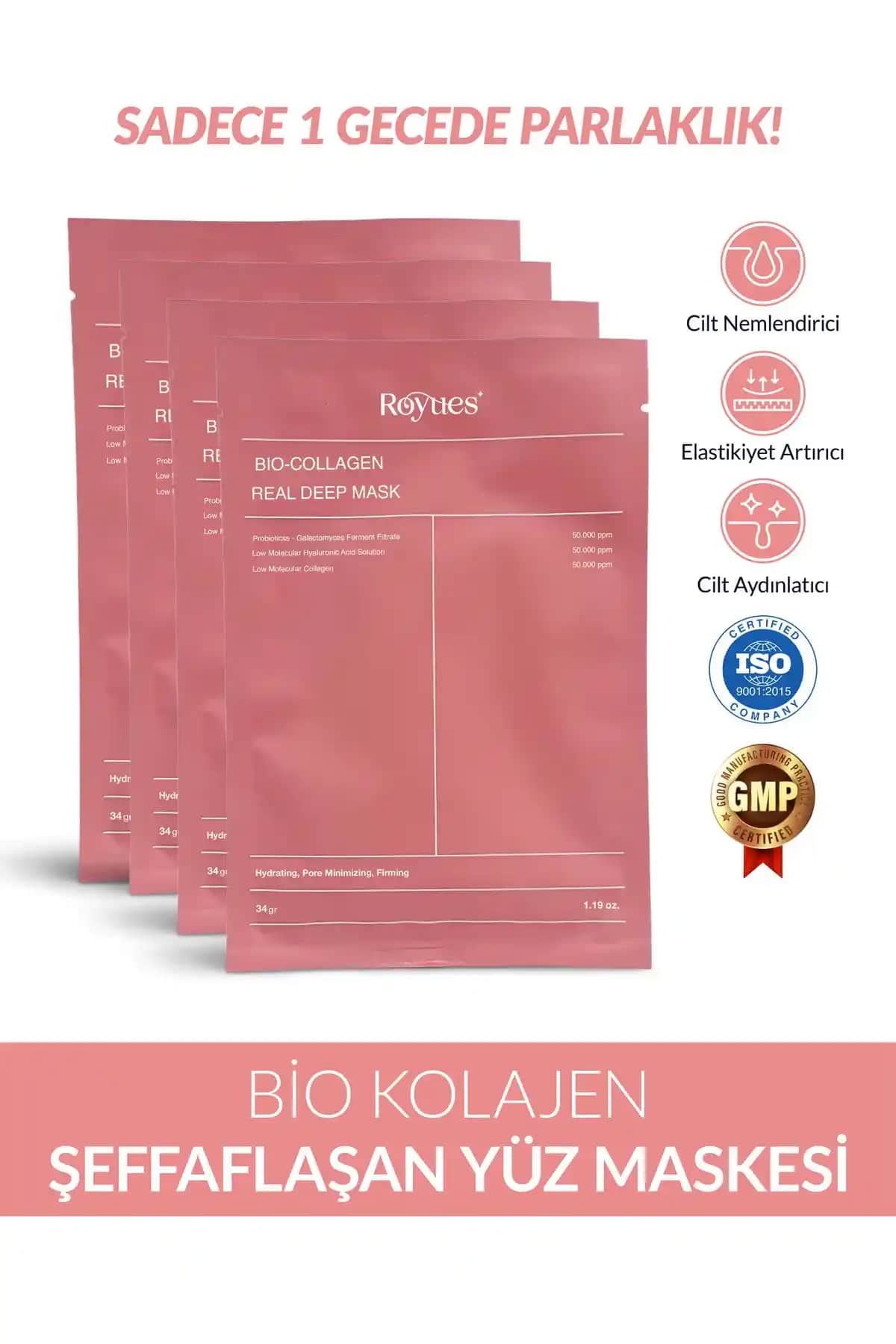 Sila The Best Bio Kolajen Şeffaflaşan Yüz Maskesi: Nemlendirici ve Yaşlanma Karşıtı Güçlü Cilt Bakım Ürünü