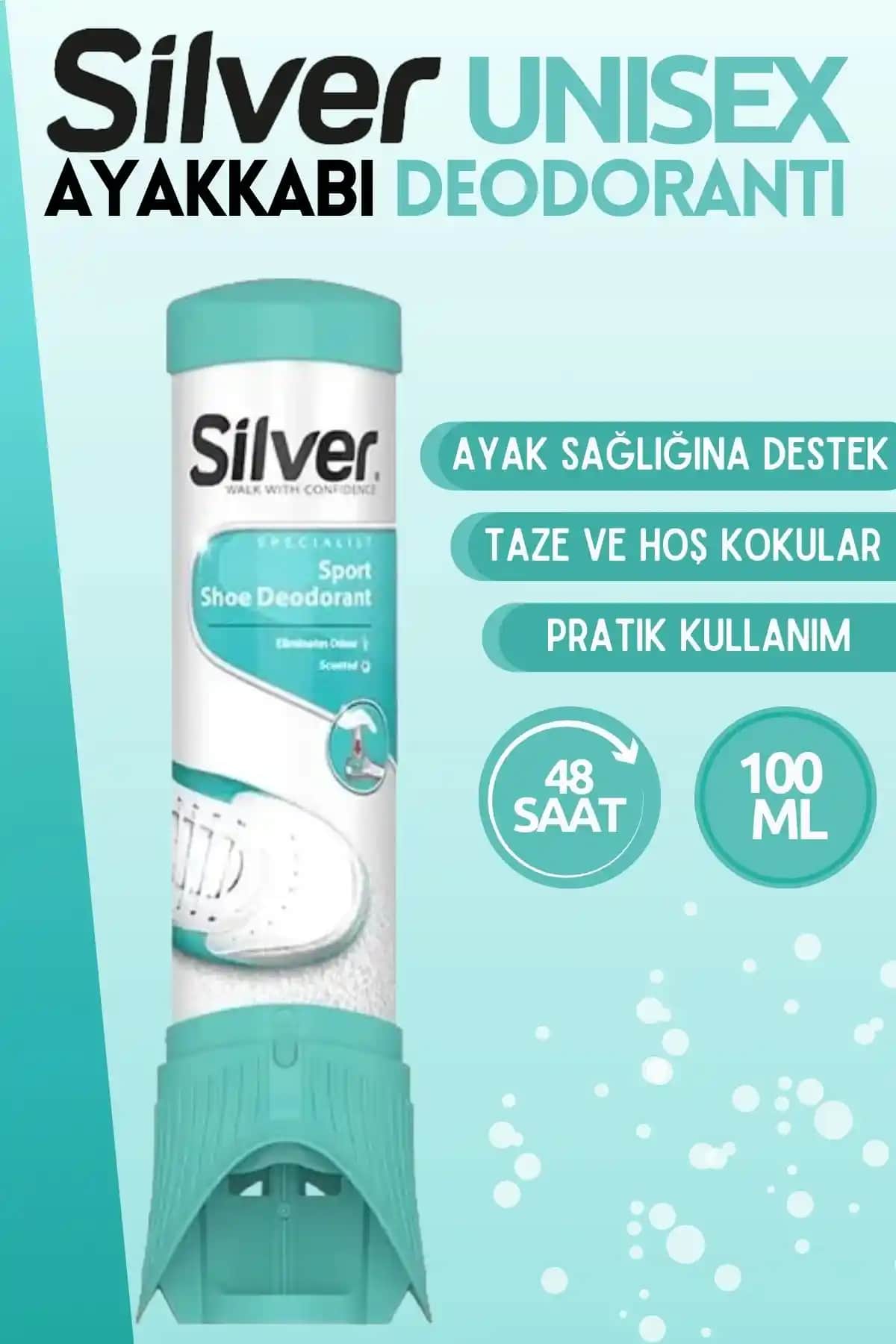 Silver Ayakkabı Deodorantı: Ayakkabı ve Ayak Kokusu Önleyici Ferahlatıcı Sprey