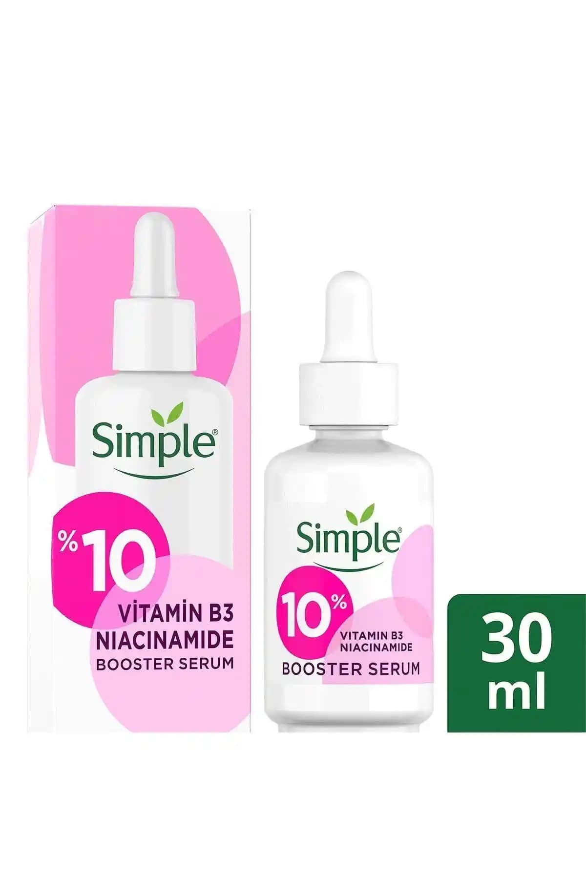 Simple Booster Serum %10 B3 Niacinamide ile Cilt Tonunu Eşitleyen ve Parlaklık Katan Formül