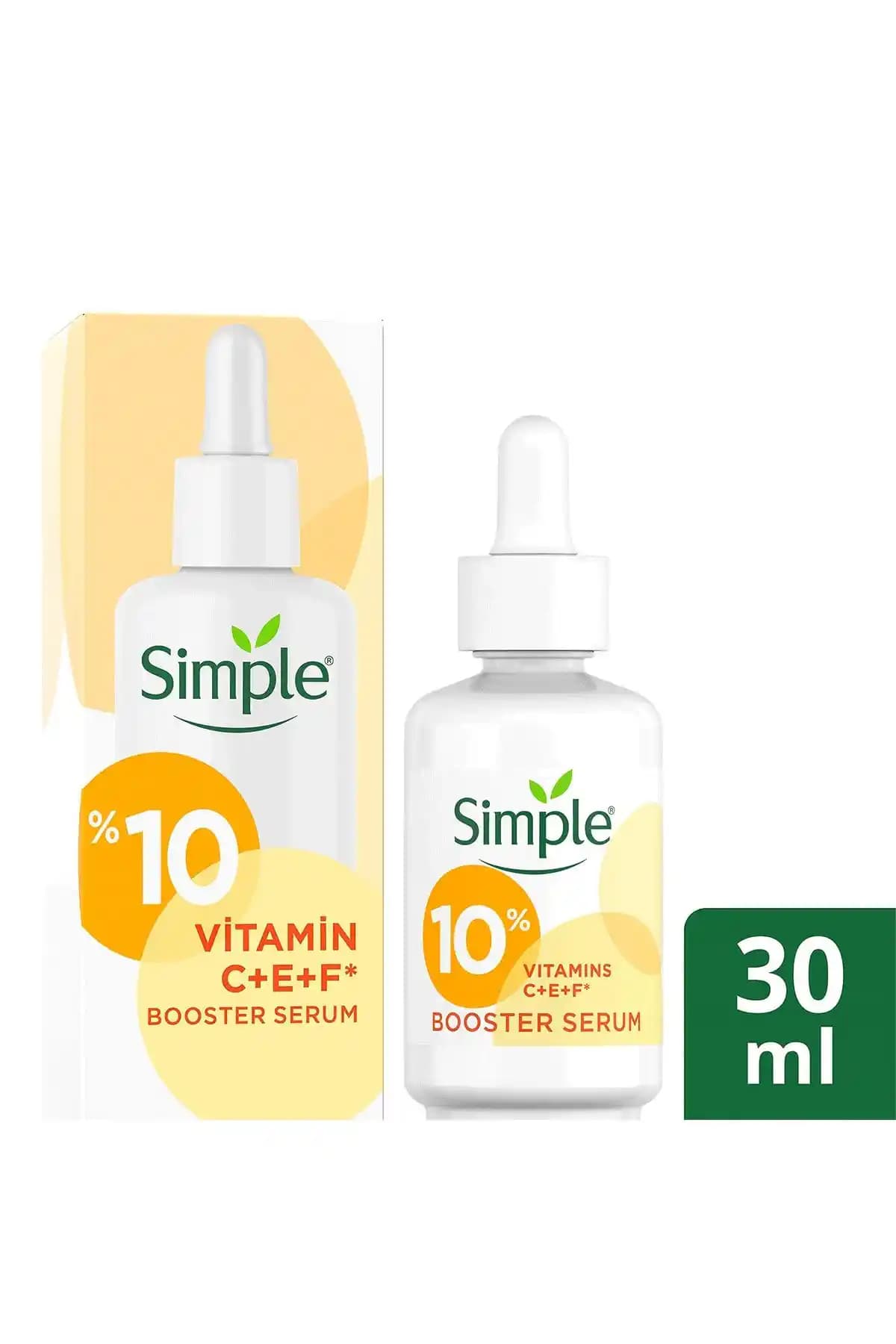 Simple Booster Serum %10 C+F+E Vitamini ile genç ve sağlıklı cilt için ideal çözüm