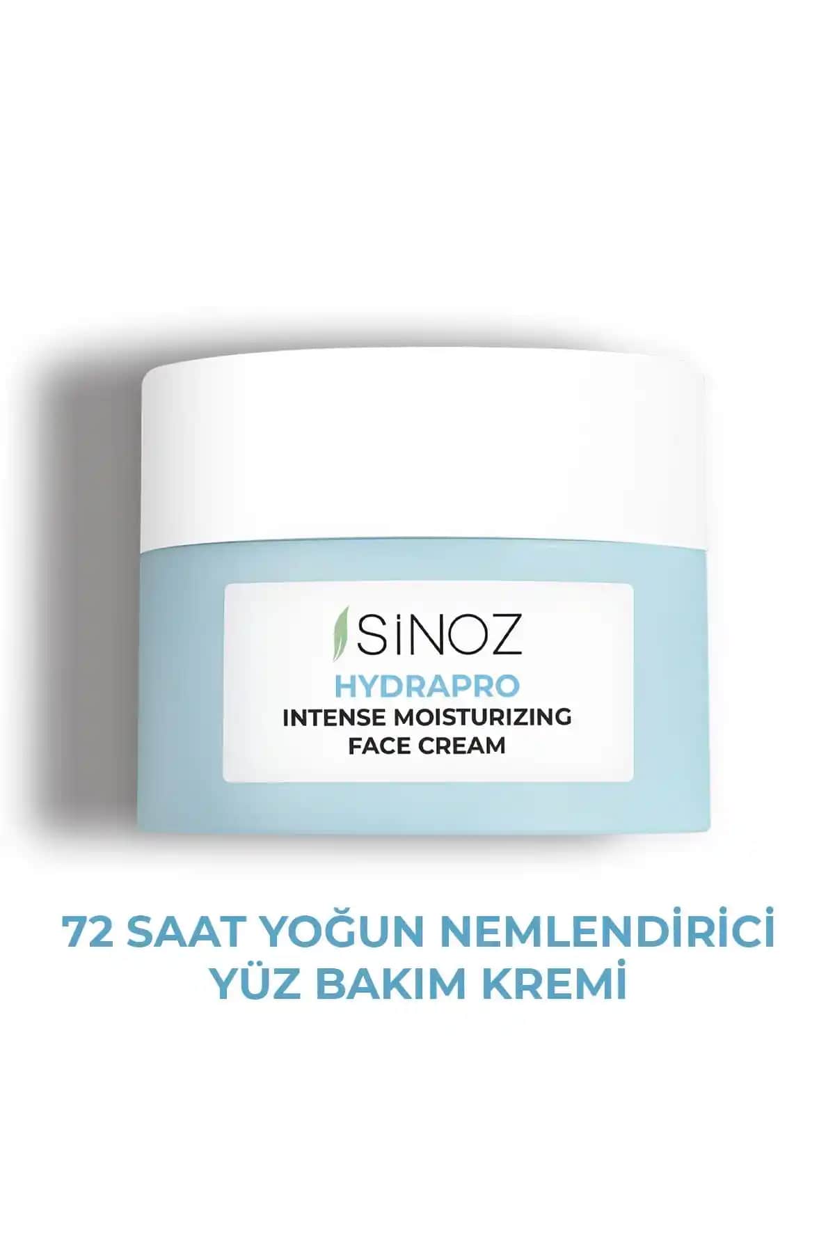 Sinoz Hydrapro Su Bazlı Yoğun Nemlendirici Yüz Kremi Doğal İçeriklerle Cilt Nemini Artırır