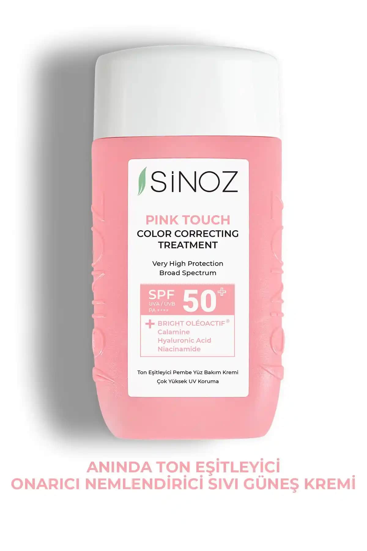 Sinoz Pink Touch SPF50 Güneş Koruyucu ve Cilt Tonu Eşitleyici Krem 50 ml