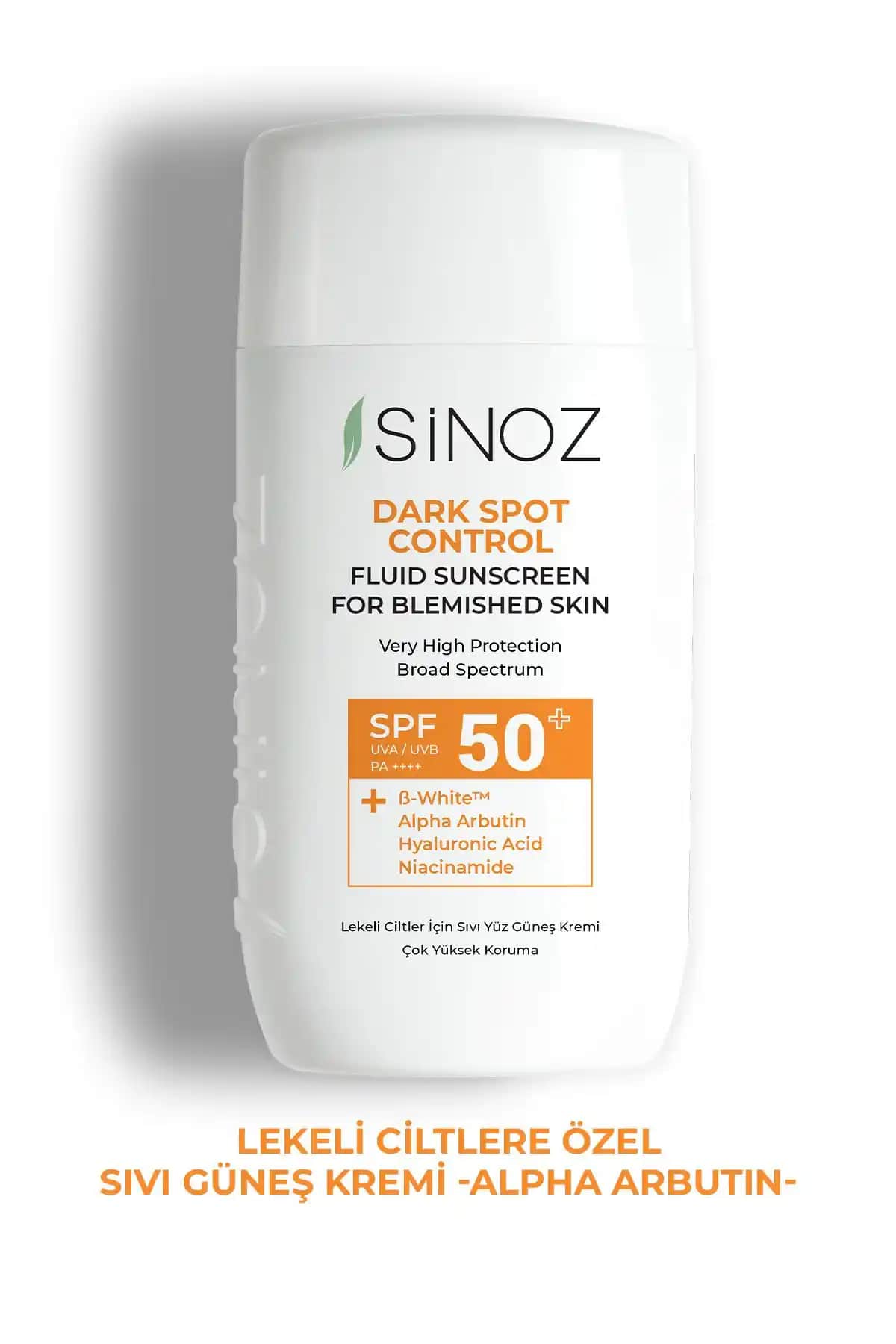 Sinoz SPF50+ Güneş Koruyucu Koyu Cilt Lekelerine Karşı Güçlü ve Çevre Dostu Formül