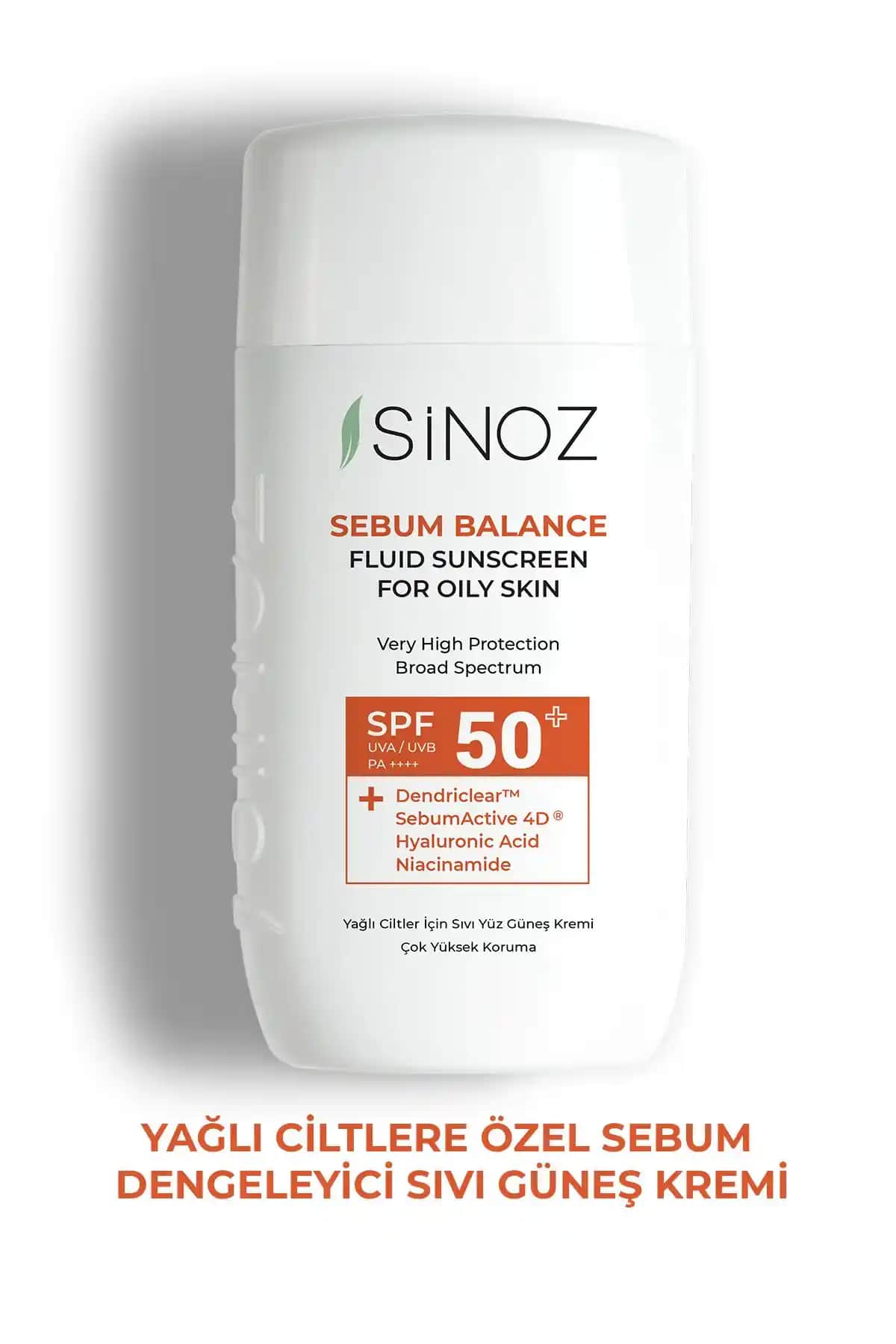 Sinoz SPF50+ Yağlı Ciltler İçin Sıvı Güneş Kremi: Yüksek Koruma ve Doğal Bakım Özellikleri