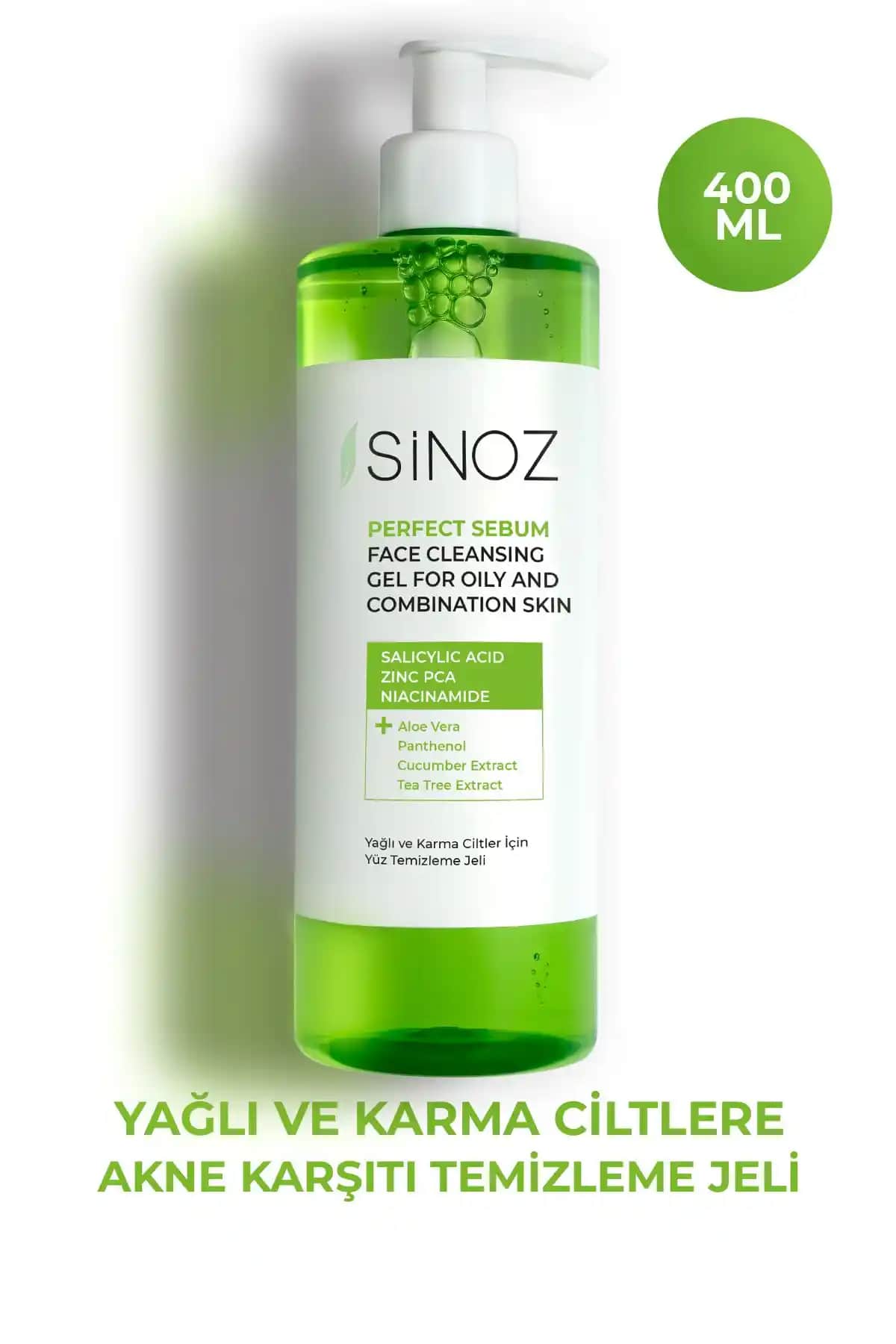 Sinoz Yağlı ve Karma Ciltler İçin Sebum Dengeleyici Yüz Temizleme Jeli Özellikleri ve Kullanımı