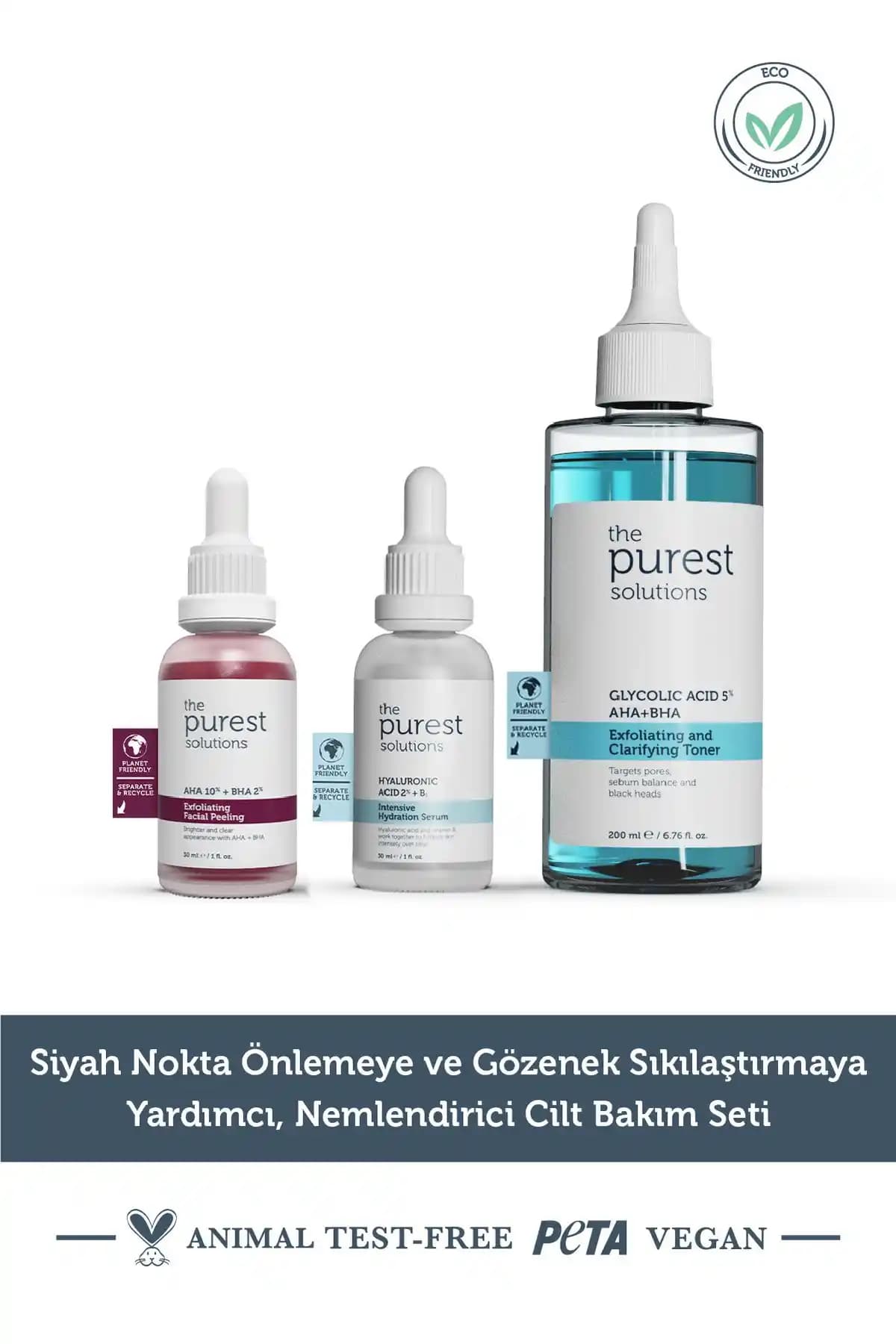 Siyah Nokta Önleyici ve Gözenek Sıkılaştırıcı Nemlendirici Cilt Bakım Seti