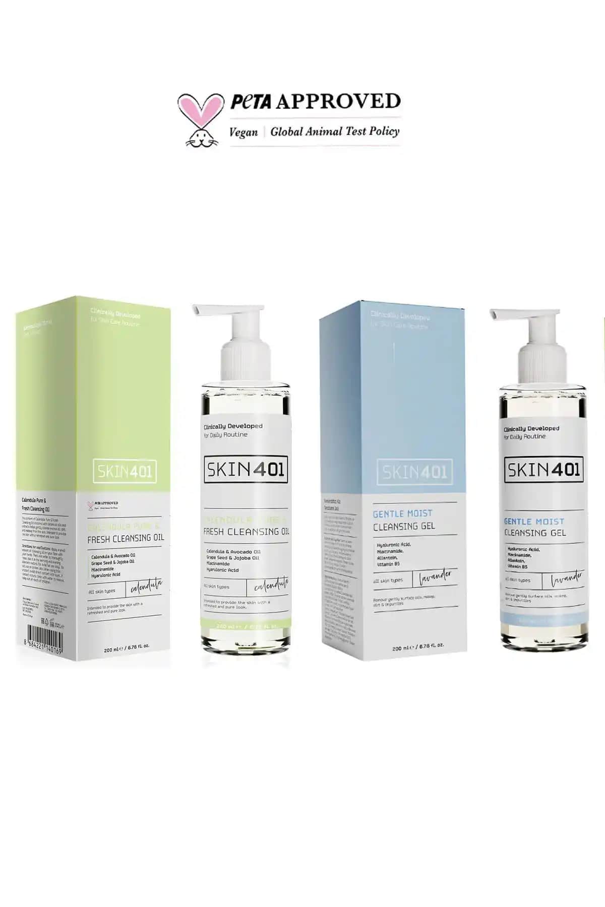 Skin401 Çift Aşamalı Yüz Temizleme Rutini: Her Cilt Tipine Uygun Doğal ve Etkili Bakım