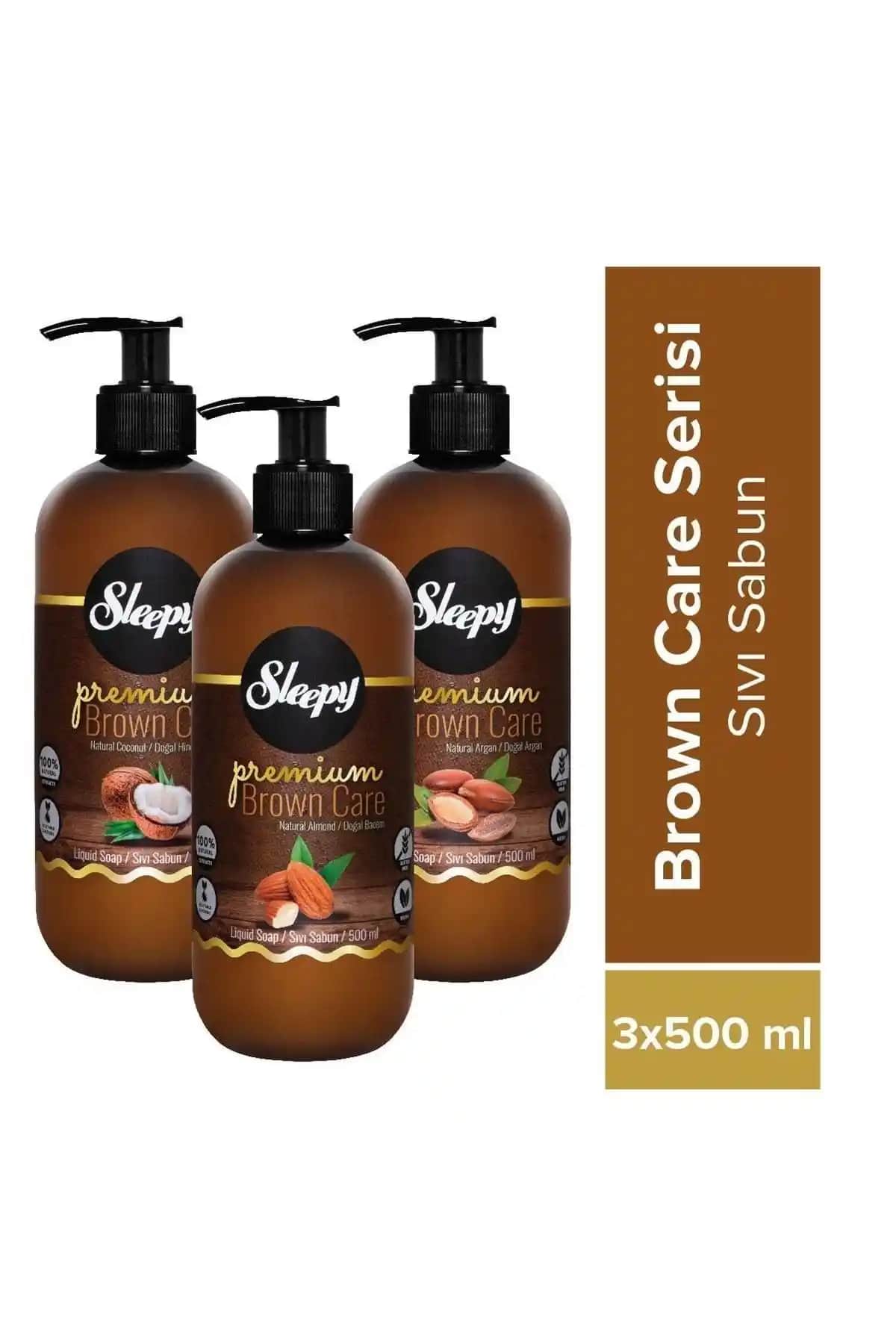Sleepy Premium Brown Care Serisi Sıvı Sabun: Doğal İçerikli ve Hoş Kokulu Temizlik Ürünü
