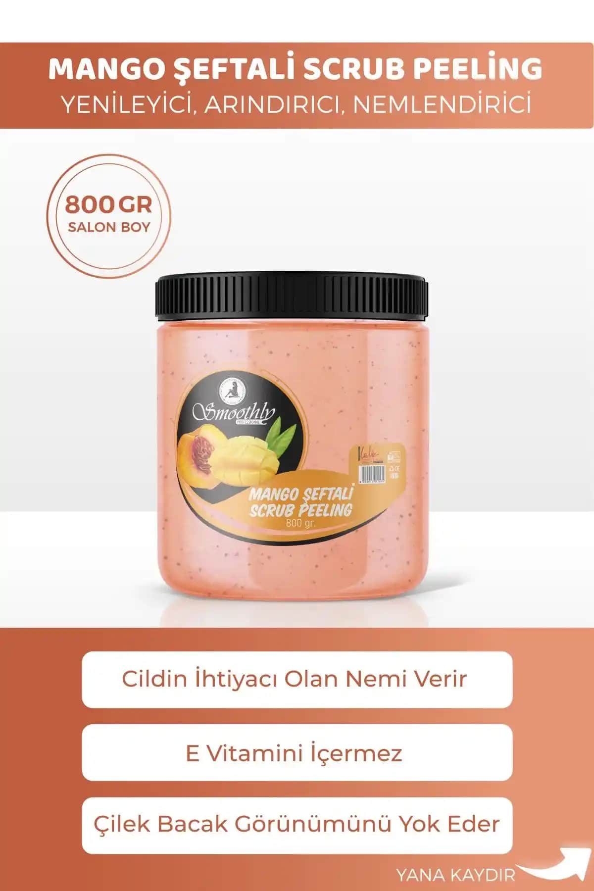 Smoothly Mango 800G Epilasyon Batık Karşıtı Peeling Cildi Yumuşatıcı ve Temizleyici Ürün