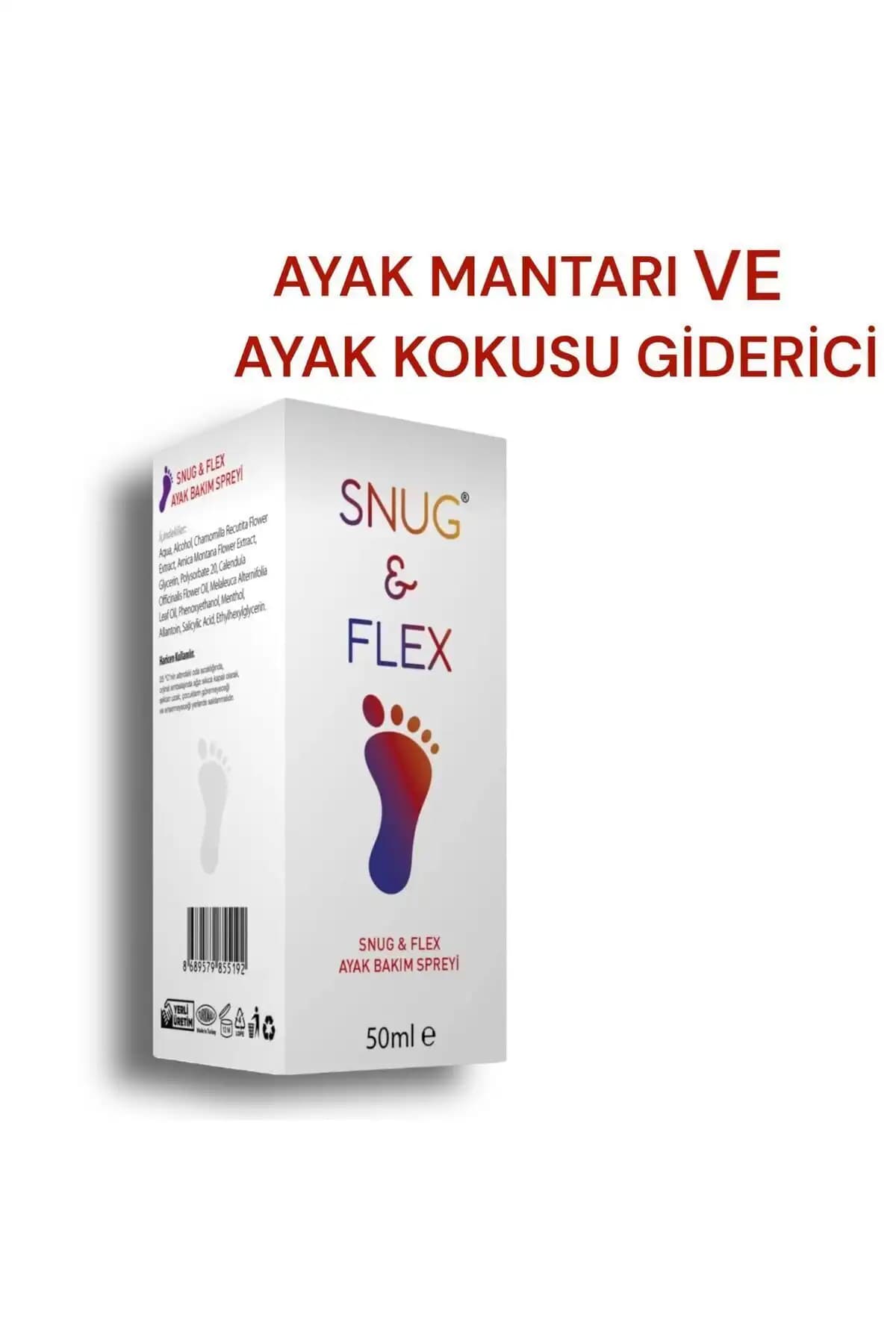 Snugflex Ayak Mantarı ve Ayak Kokusu Giderici Sprey: Günlük Kullanım İçin Etkili Çözüm