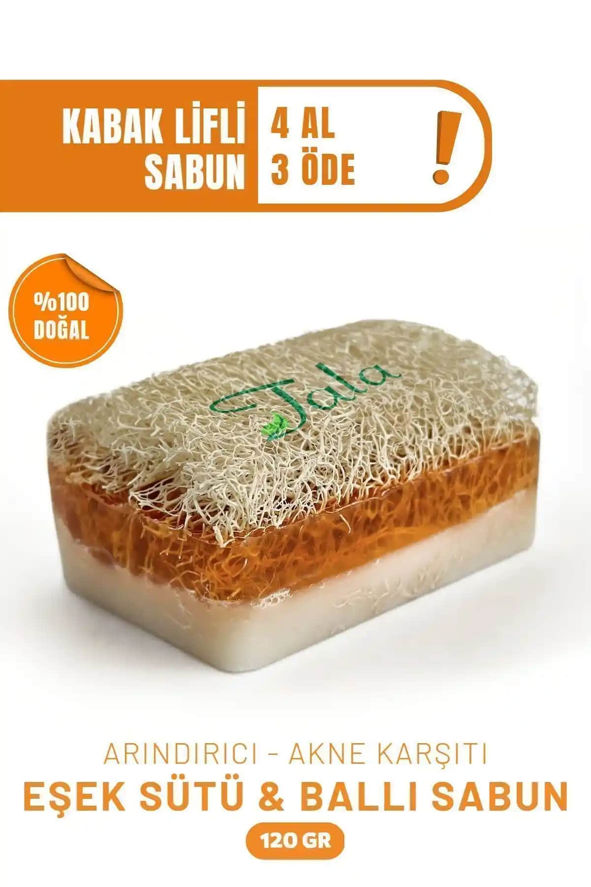 Tala Doğal Kabak Lifli Ballı Eşek Sütlü Sabun Cilt Temizleme ve Nemlendirme Özellikleri