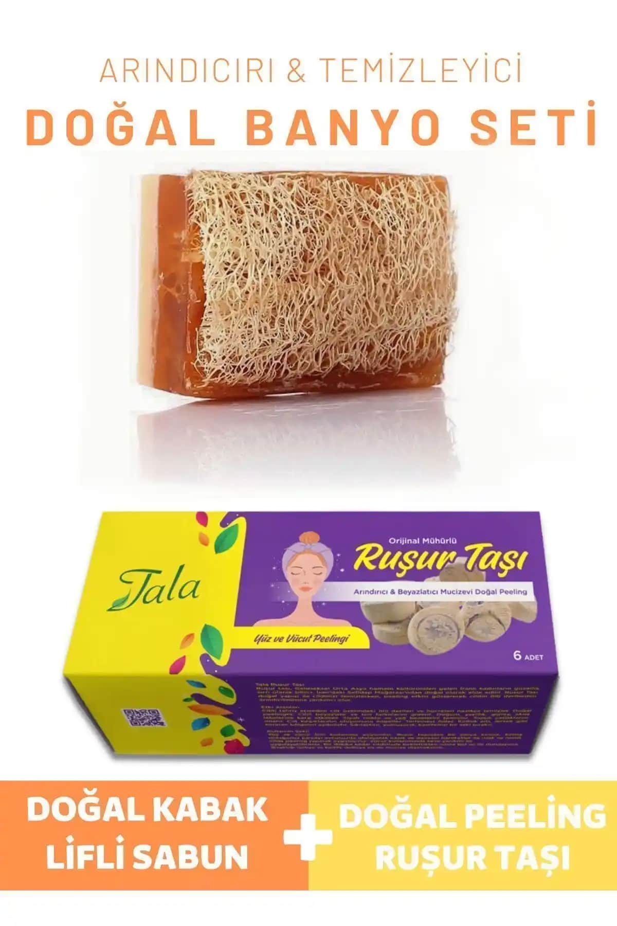 Tala Kabak Lifli Sabun ve Rüşur Taşı: Doğal ve Arındırıcı Cilt Bakım Seti