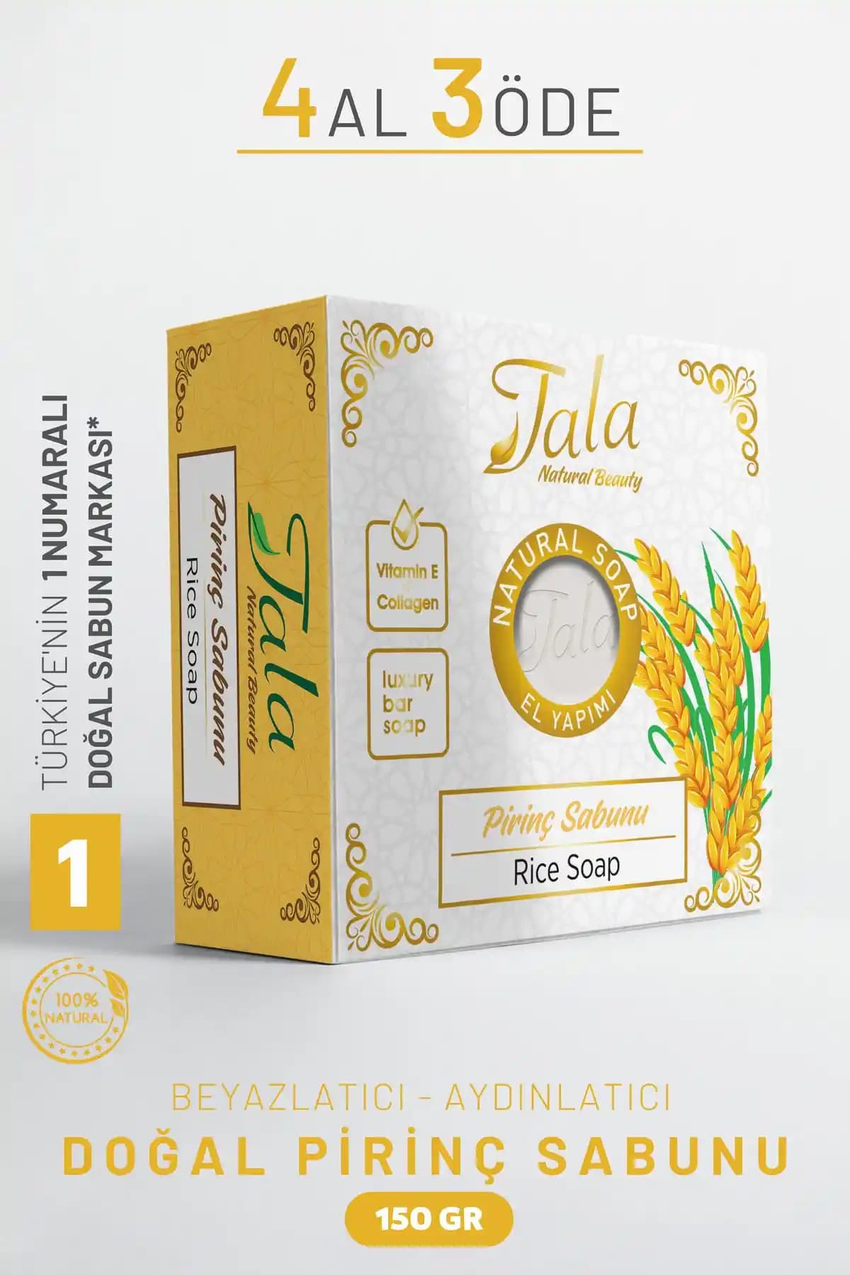 Tala Pirinç Sabunu: Doğal İçeriklerle Cilt Temizliği ve Aydınlatıcı Etkiler