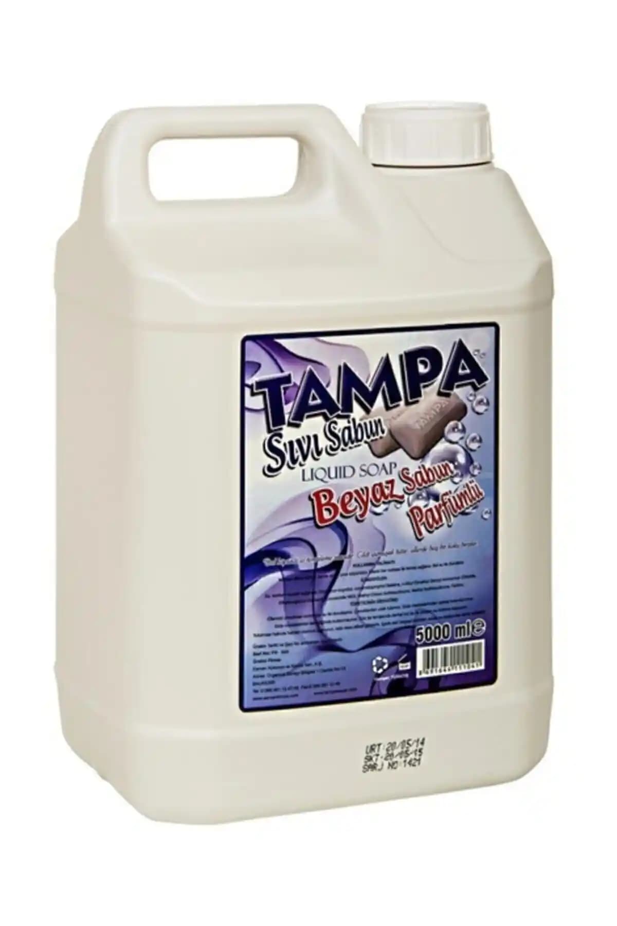 TAMPA Sıvı El Sabunu Beyaz Parfümlü 5 Litre Ekonomik ve Hijyenik Temizlik Çözümü