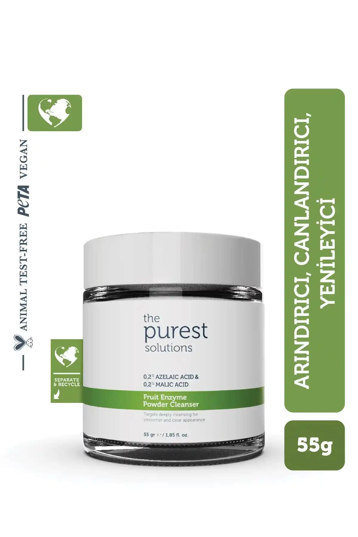 The Purest Solutions Arındırıcı ve Canlandırıcı Toz Temizleyici Cilt Tiplerine Uygun Güvenilir Temizlik